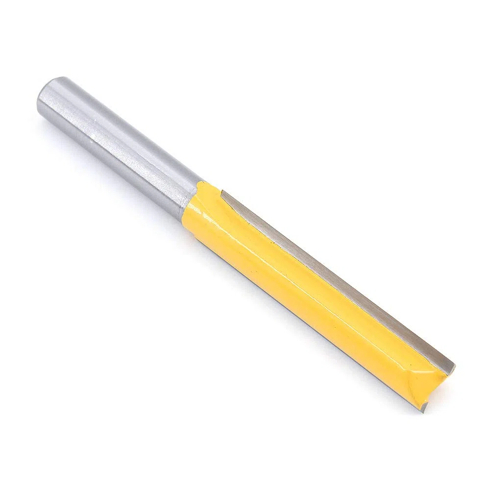 2Pcs 8 mm Gambo Fresa a Taglienti Diritti, Extra Lungo Rettilineo Router Fresa Lavorazione Legno