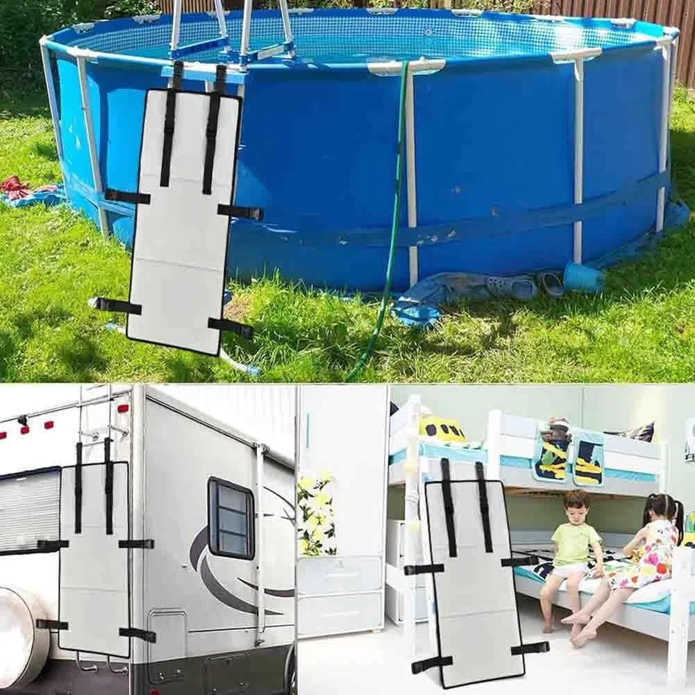 Copertura per scaletta per letto a castello, anti-salita, con serratura di sicurezza per bambini, a doppio strato, per letti e piscine, protezione anti-caduta