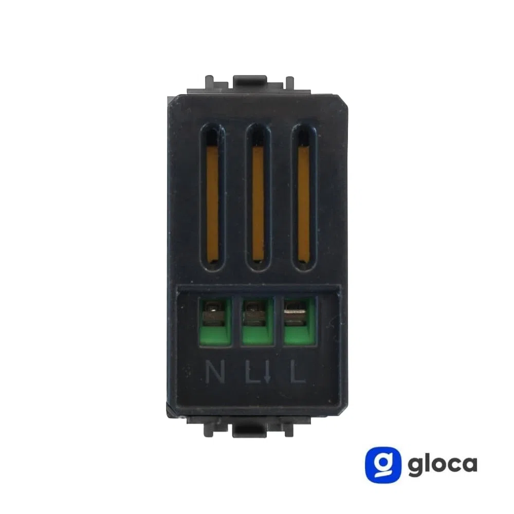 gloca Sensore Movimento 1P Con Set TEMPO/LUX Compatibile Living (Nero)