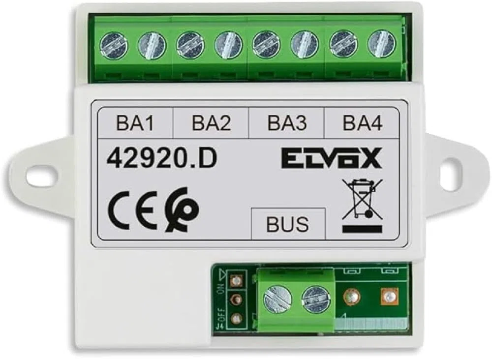 Vimar 42920.D ELVOX Distributore bus per kit Video RFID da utilizzare per separare il bus in 4 linee, ad incasso