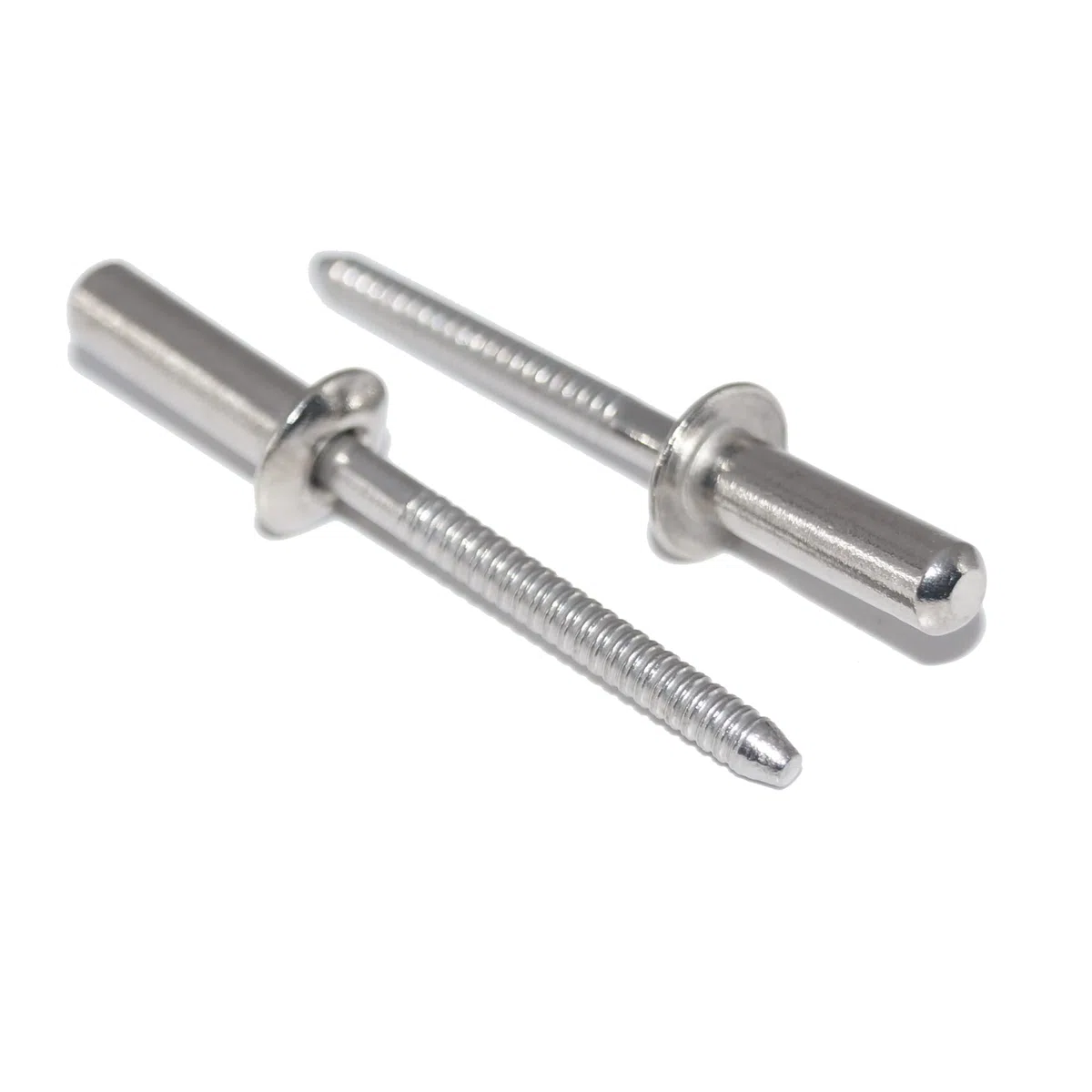 Rivetti ciechi 6,4 x 14 mm, 25 pezzi, in acciaio inox A2 (V2A) con testa piatta, forma chiusa B rivetti a pop-up DIN 7337 - ISO 16585