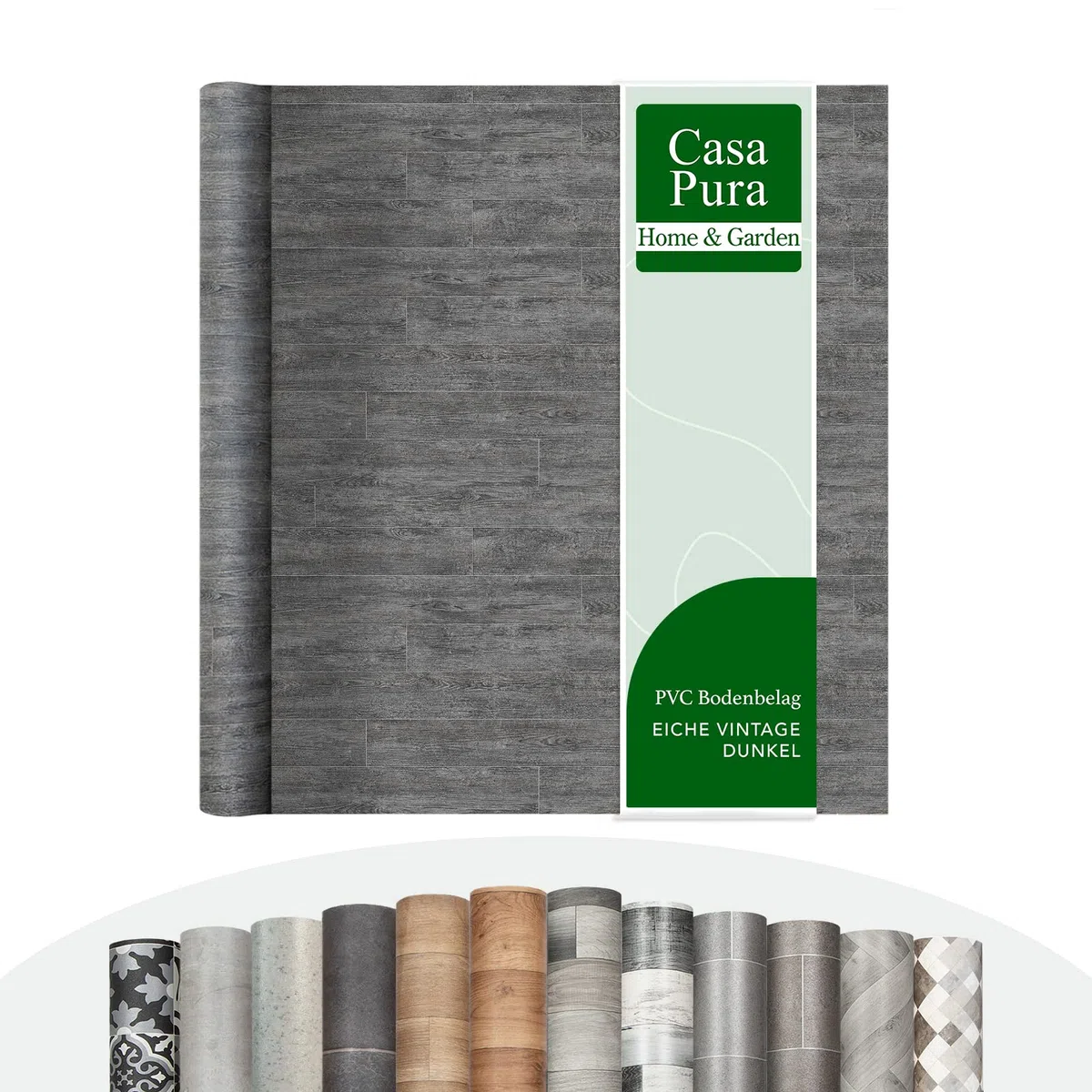 casa pura Pavimento in vinile al metro, effetto piastrelle, effetto pietra, rivestimento in PVC, per cucina, bagno e soggiorno (Vancouver 5, 100 x 200 cm)