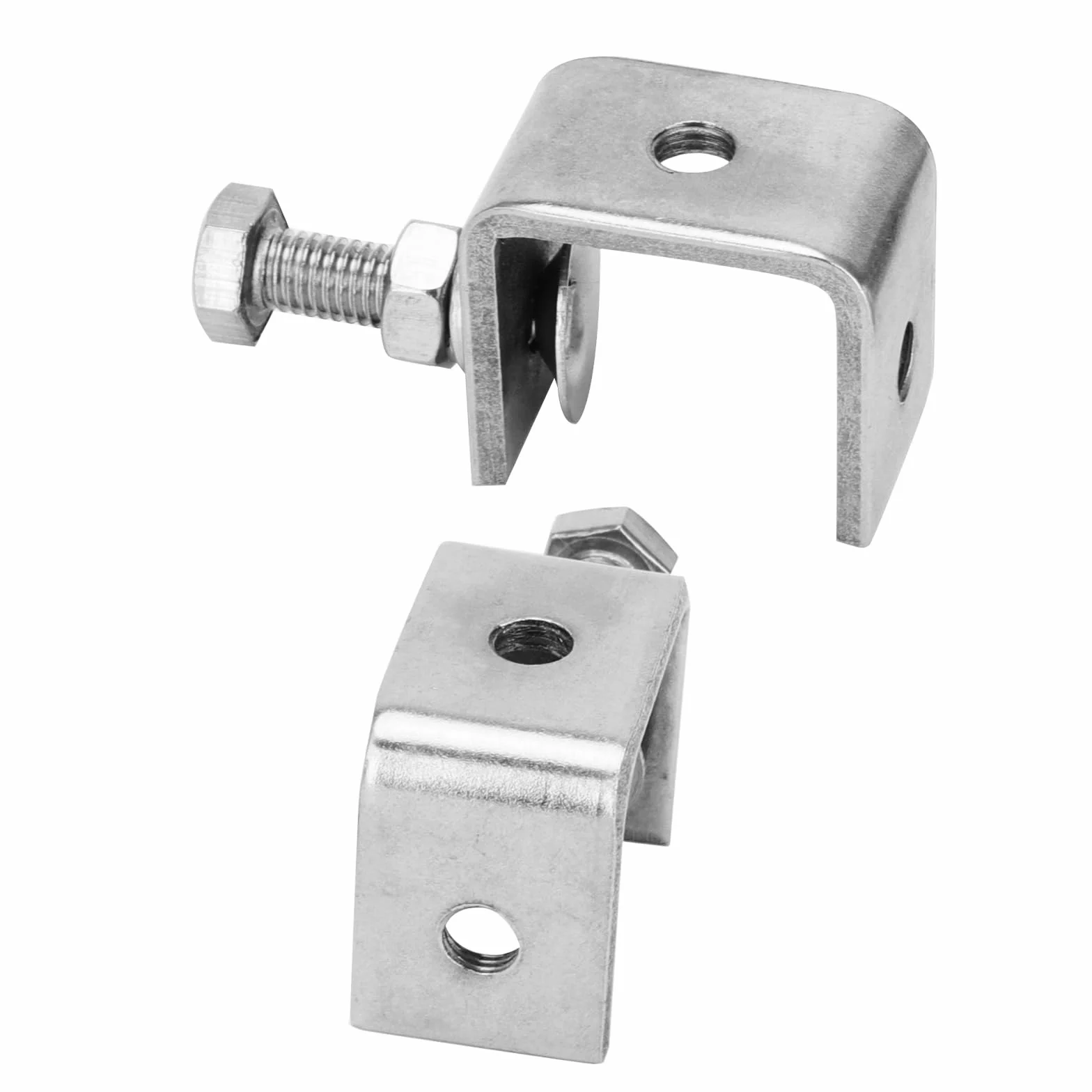 8 morsetti a C da 30 mm, in acciaio inox resistente, per morsetti e tenditori, per lavori di legno, fai da te e riparazioni auto, argento