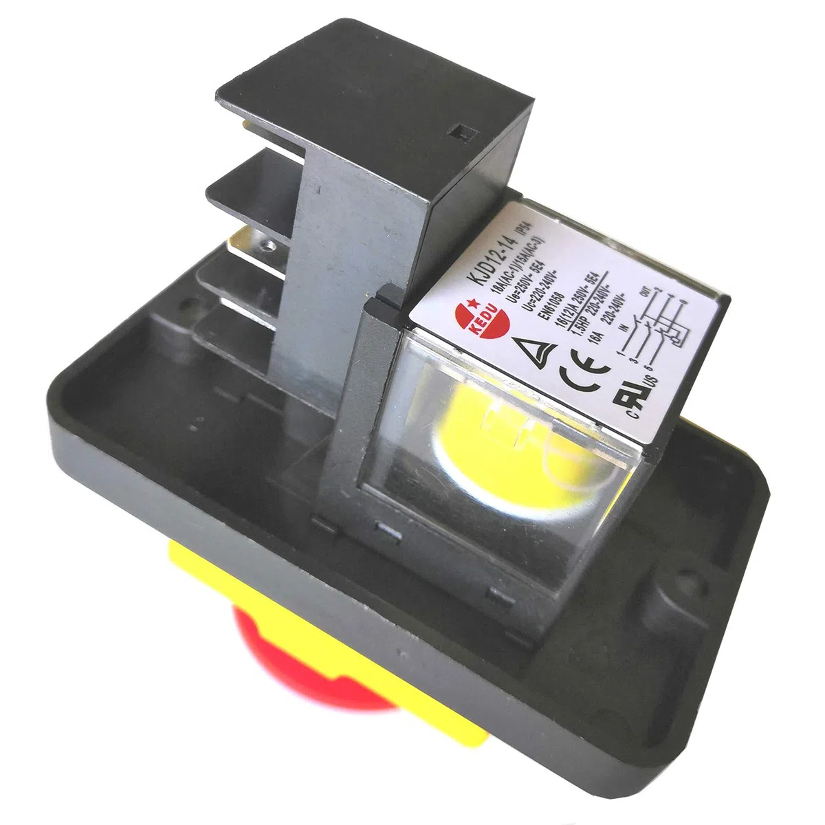 KEDU KJD12-14 250 V 6 Pin Start Stop Interruttore a Pulsante Industriale per Sega da Trapano