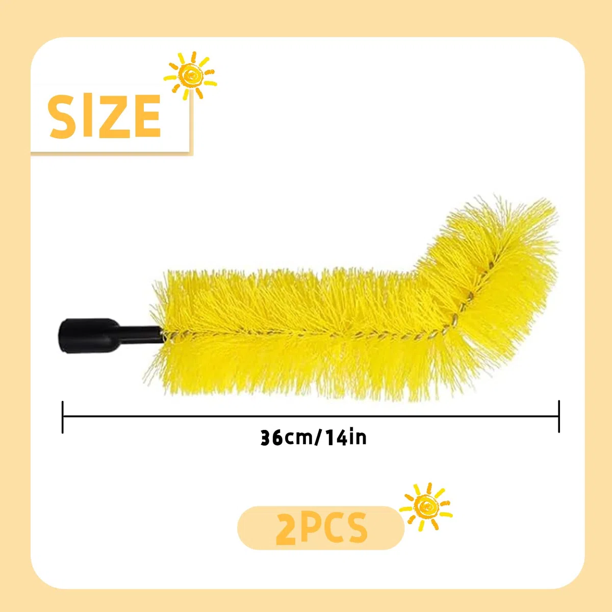 2 pezzi Spazzola per la pulizia della grondaia Gutter Cleaning Brush Strumento per il tetto per Rimuove i residui di foglie 33x15cm