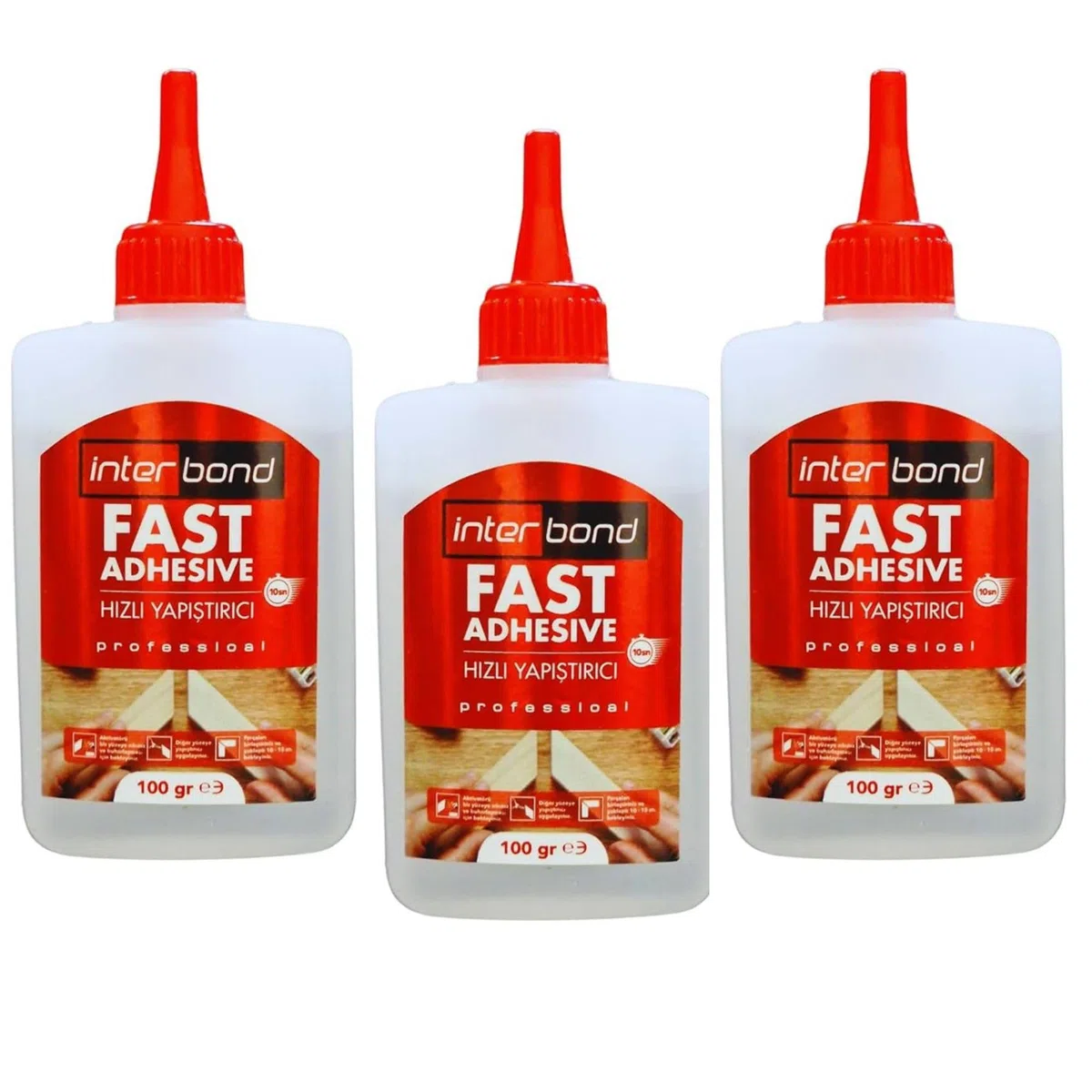 Colla Cianoacrilica 3x100gr – Adesivo Istantaneo Colla Forte per Plastica, Legno, Metallo e Ceramica – Super Attack Extra Forte per Riparazioni Professionali e Fissaggi Precisi