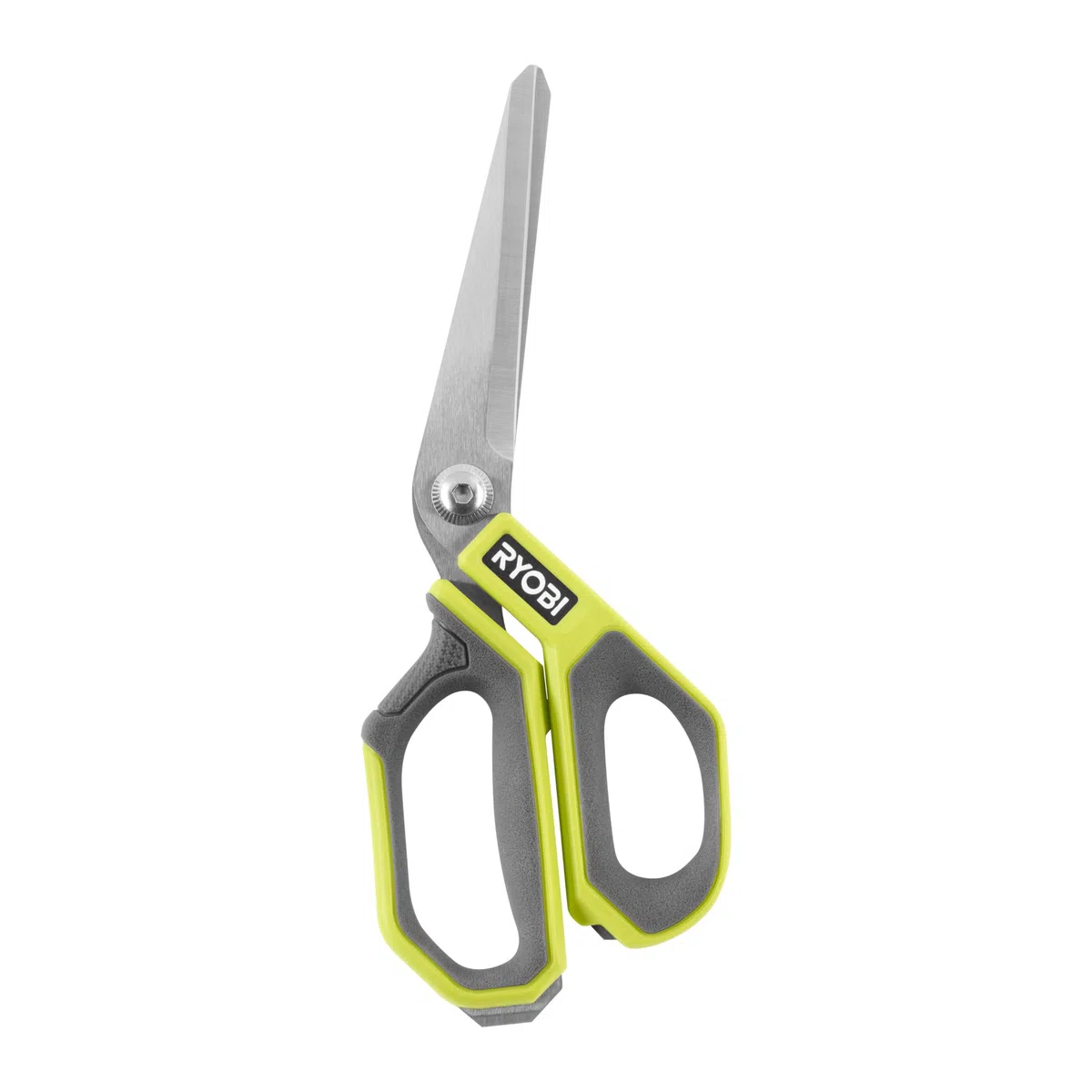 RYOBI Forbici Multiuso da Lavoro con Lame Affilate in Acciaio, Impugnatura Ergonomica Antiscivolo, Adatte per Tessuti, Cartone, Plastica e Filo, RHCSS01