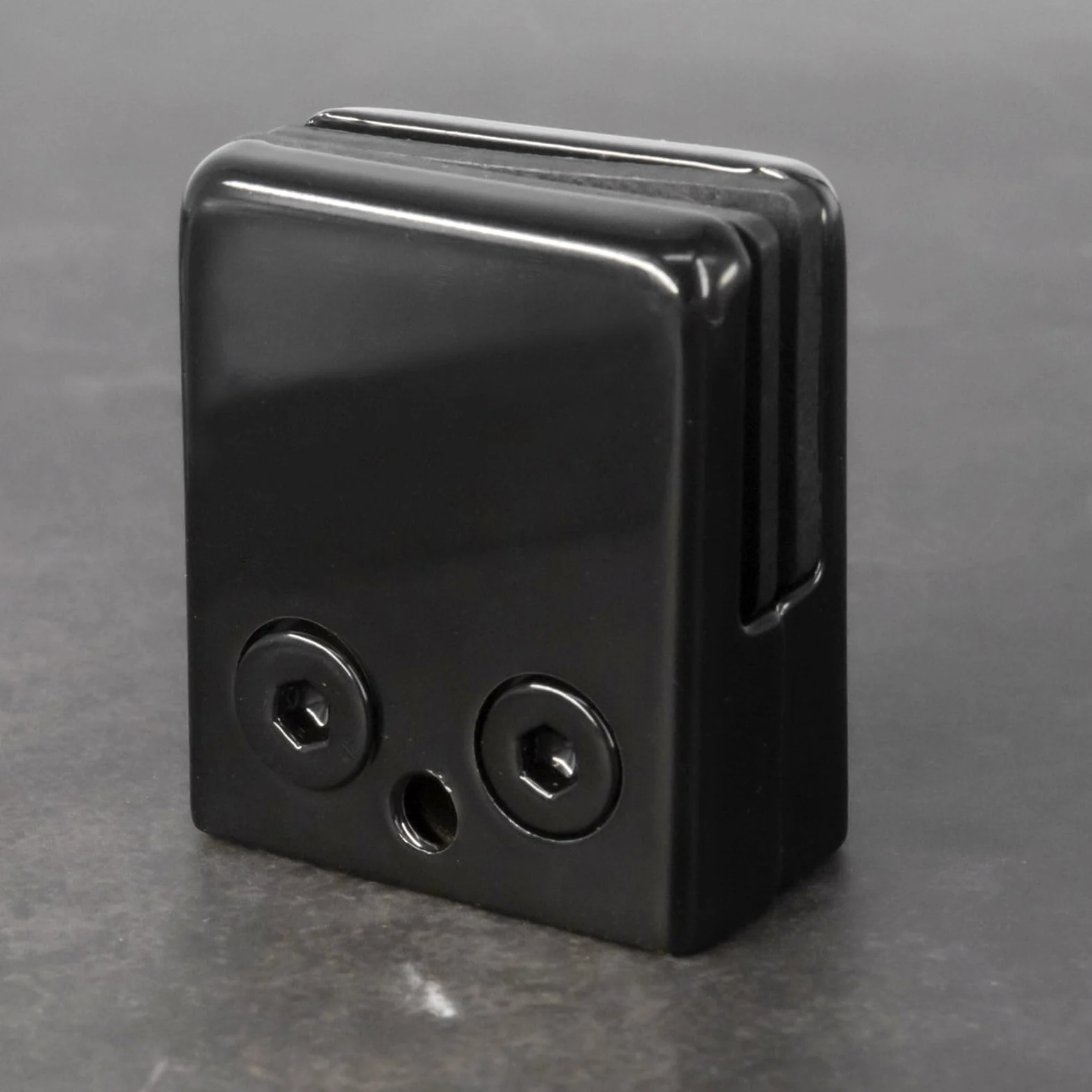 Morsetto di Vetro 8-10 mm Clip di Vetro in Acciaio Inossidabile Supporto Vetro 6 pezzi per Ringhiera Balaustra Corrimano della Scala Nero