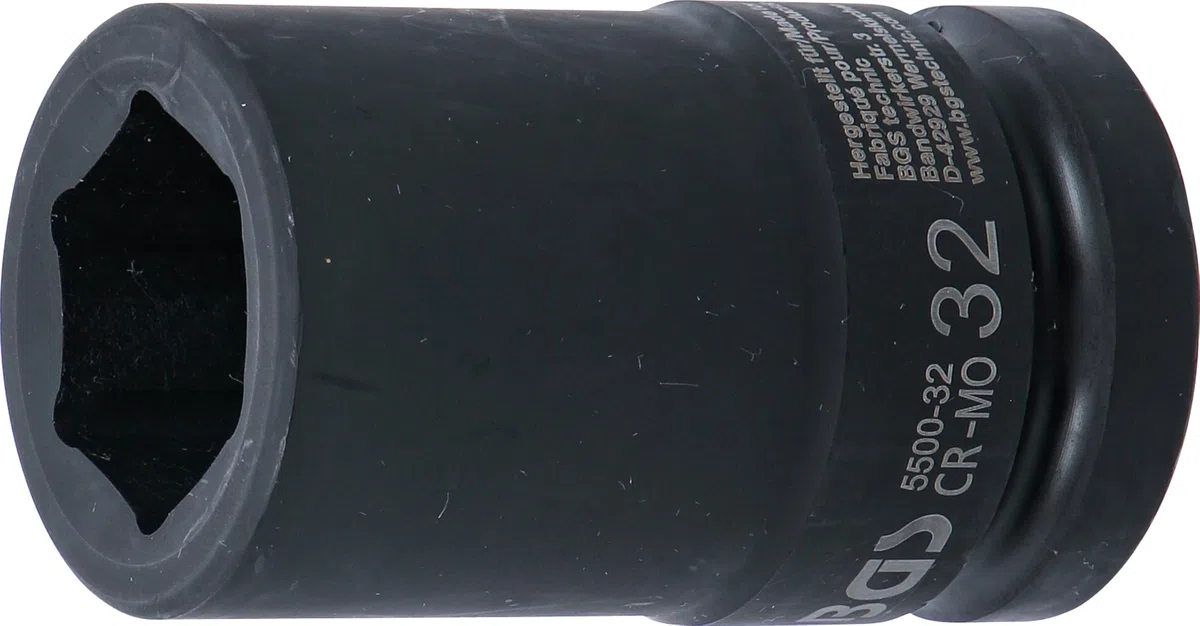 BGS 5500-32 | Bussola esagonale, profonda | 25 mm (1") | 32 mm