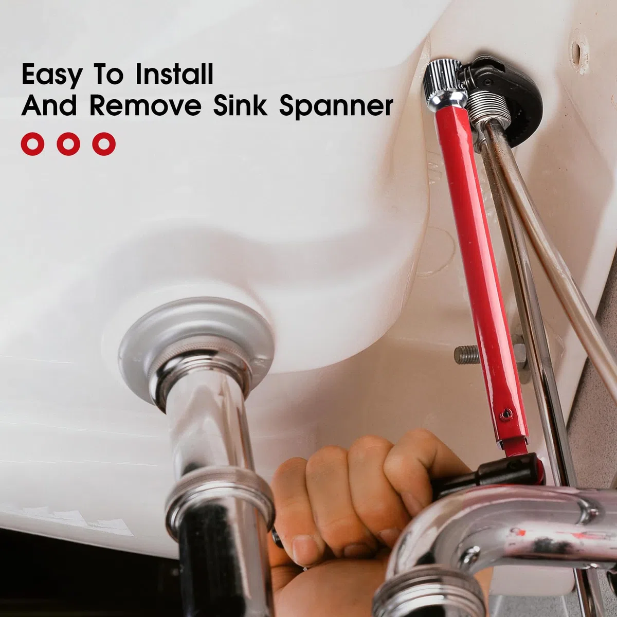 9 Chiave rubinetto lavello Chiavi per dadi dei rubinetti set 13 mm Chiave per rubinetto sottolavello Adattatore 8-17 mm strumento Chiave regolabile per lavabo per l'installazione dei rubinetti