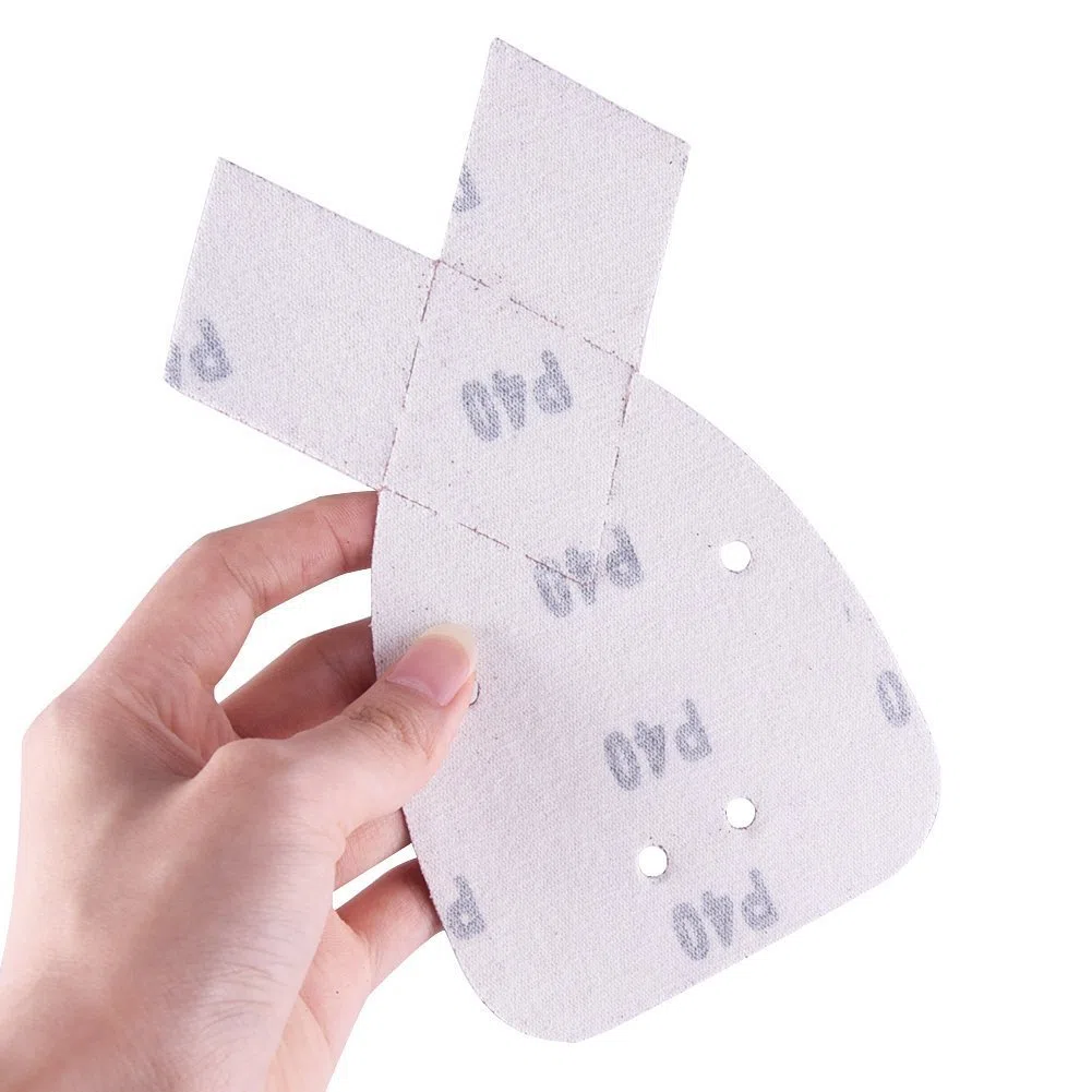 SIQUK 100 Pezzi Carta Abrasivi Fogli Abrasivi Carta Vetrata Gancio e Passante 40/60/80/100/120/180/240/320/400/800 per adattarsi Black e Decker Detail Palm Sander