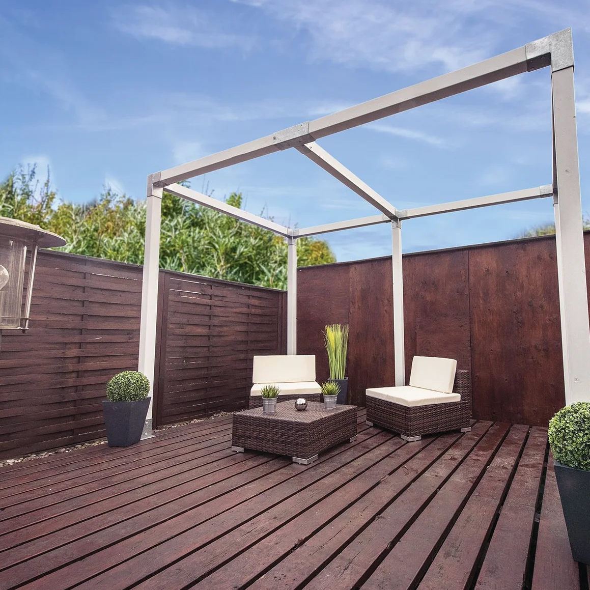 Connex Angolo per palo, 90 x 90 mm, 1 pezzo, HV4243