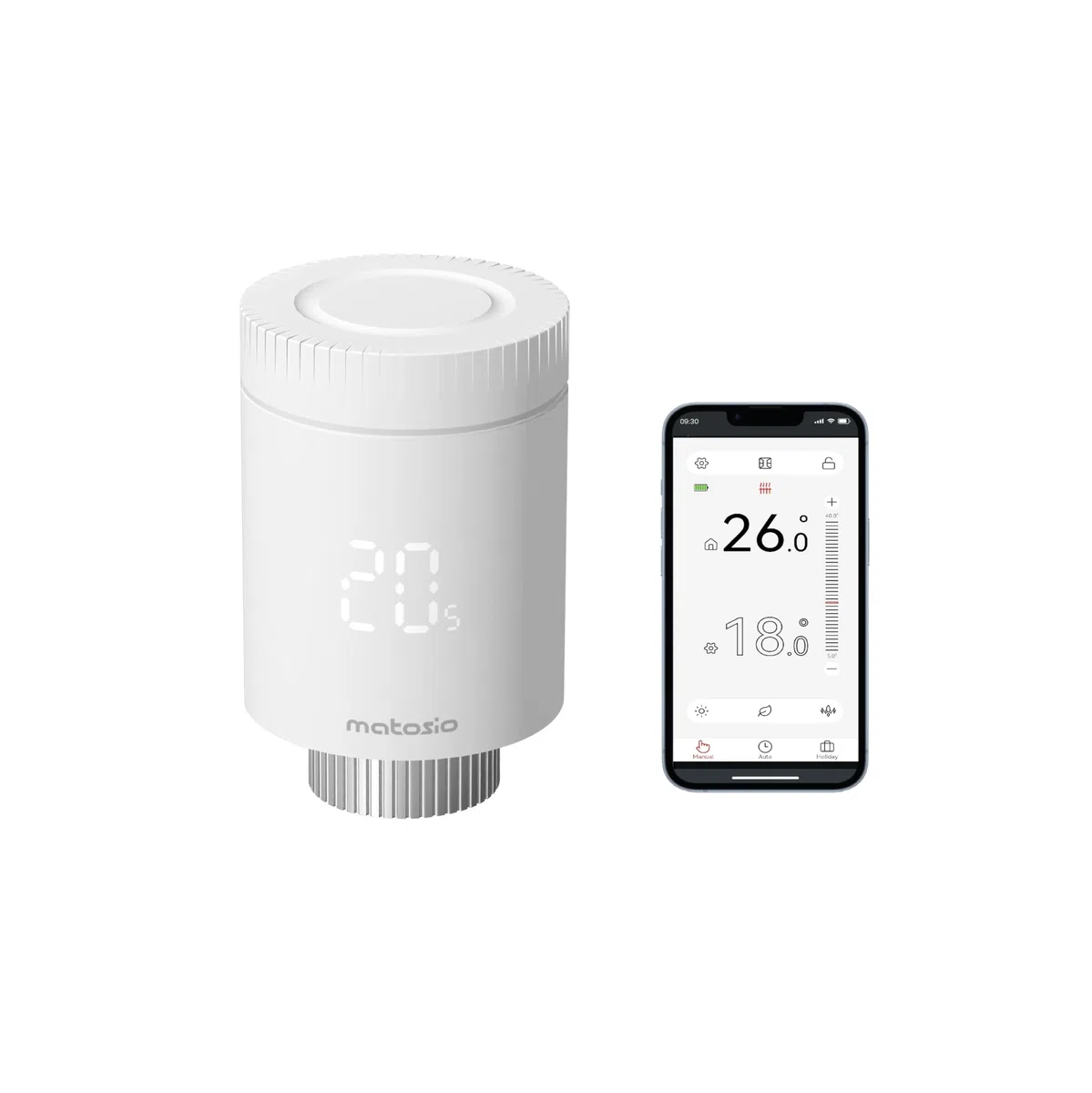 Termostato Radiatore ZigBee AR331-WZ, Valvola termostatica intelligente per termosifoni, Risparmio Energetico, Controllo tramite APP o comando vocale (Alexa e Google Assistant)