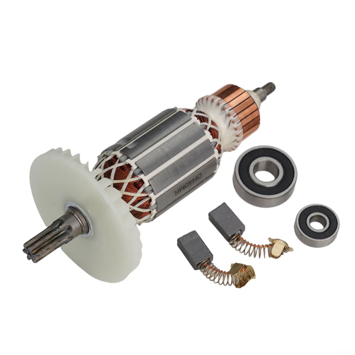 Spazzole in carbonio metallico per compatibilità, attacco rotore 220 V, ricambio con cuscinetti con martello rotante Hitachi Dh40mr Dh40sr Dh40fr