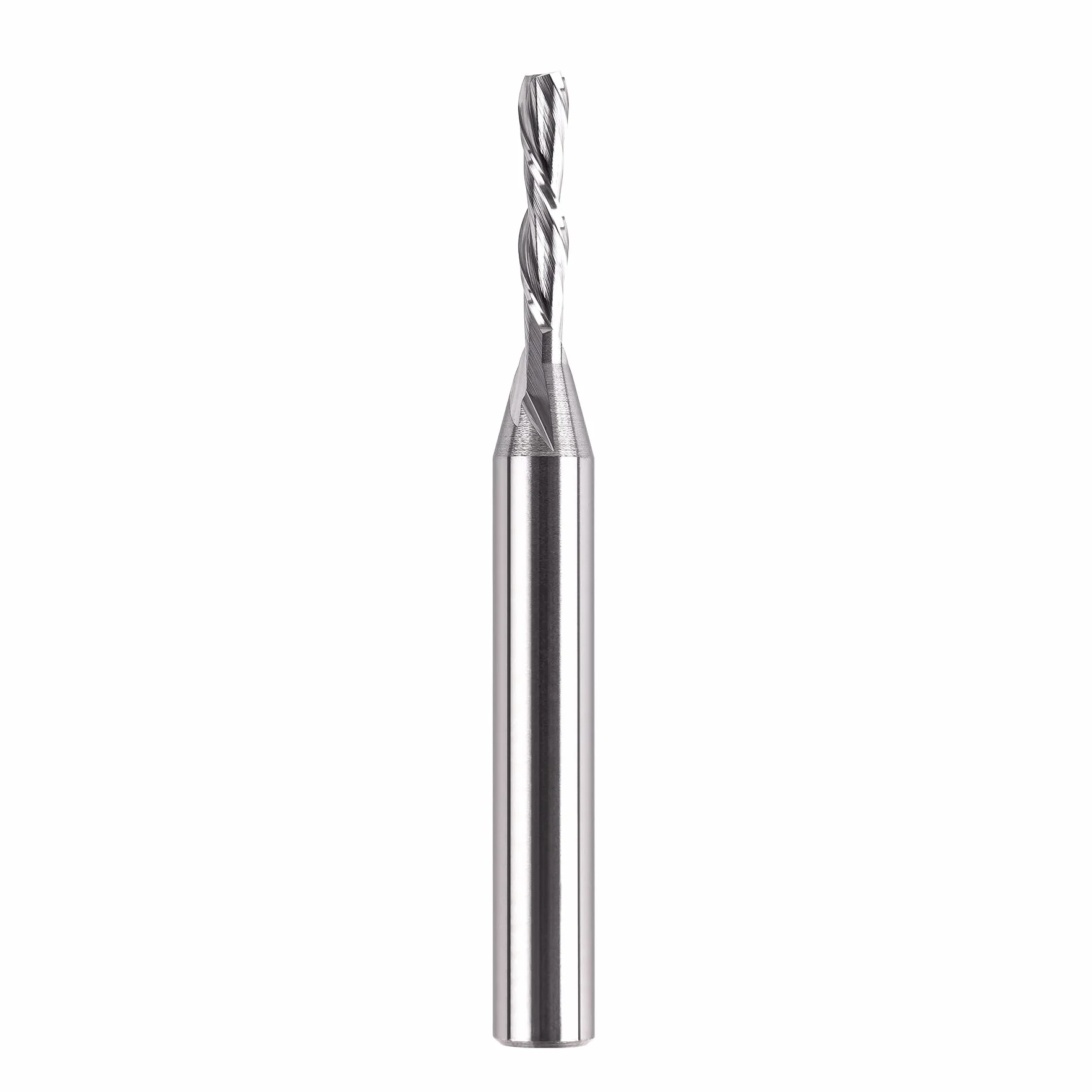 SpeTool Frese per Legno Gambo 8mm Diametro di Taglio 4mm Fresa Elicoidale HRC55 Lunghezza di Taglio 20mm Downcut Frese a Spirale CNC Downcut Fresa per Scanalatura Canali 2 Flauto per Tagliare