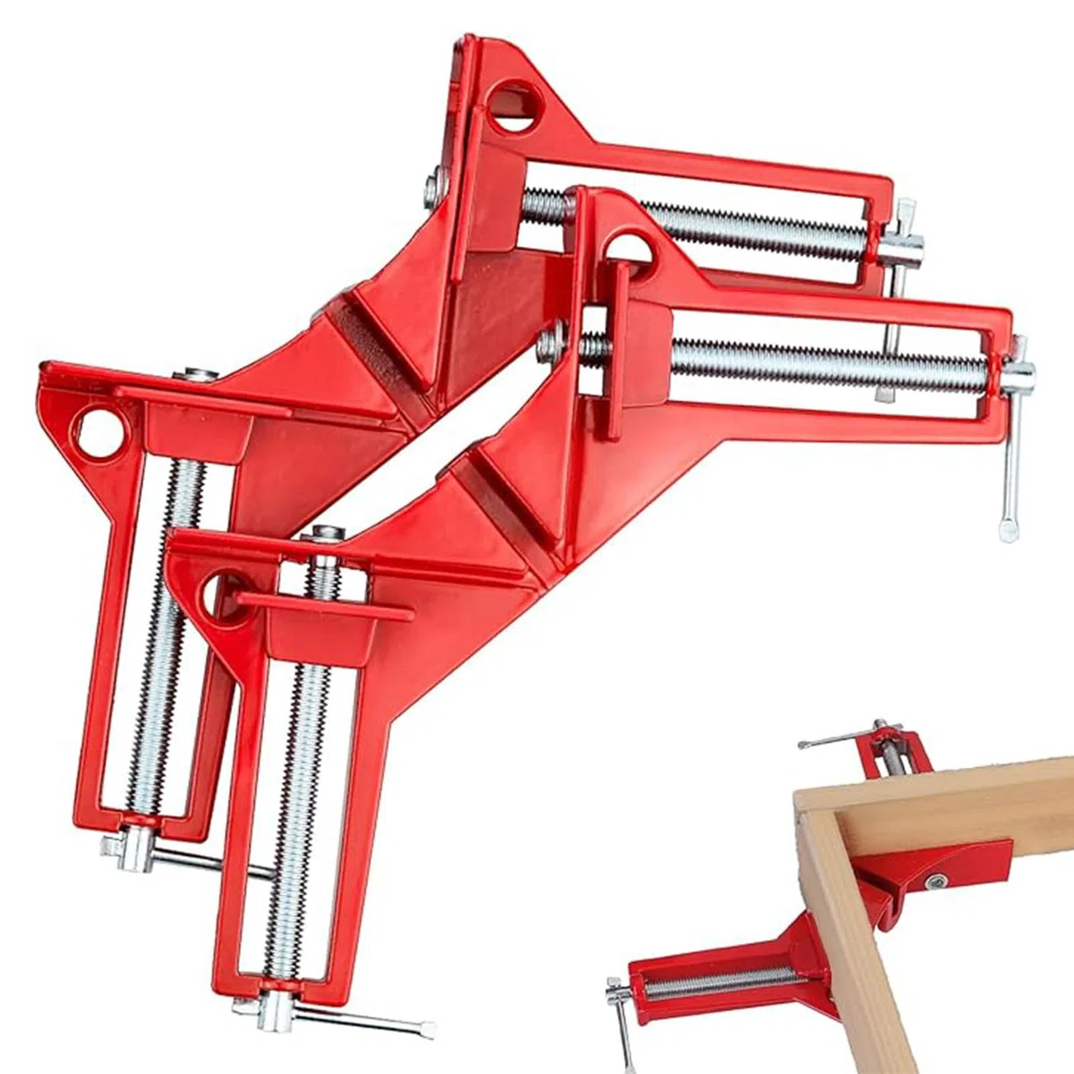 Morsetto Angolare ad Angolo Retto 90 Gradi per Falegnameria e Saldatura, Hand Tools Lavorazione con 2 Pezzi
