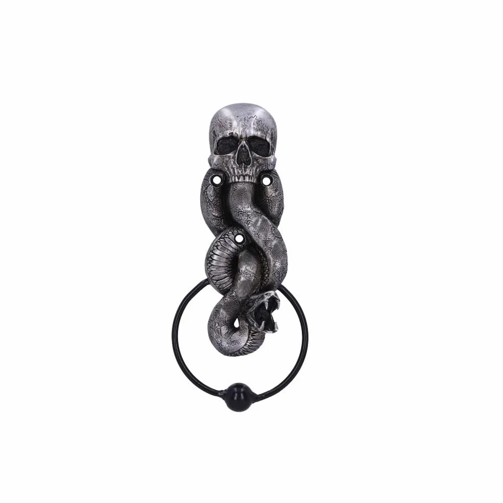 Nemesis Now Licenza Ufficiale Harry Potter The Dark Mark Door Knocker 23 cm, Argento, 23cm