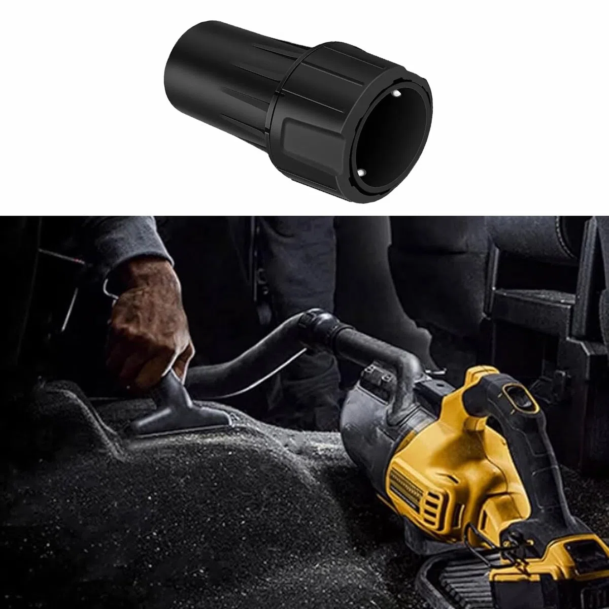 DWV9000 Adattatore universale, attacco tubo aspiratore polvere per utensili elettrici, connettore rapido compatibile con DeWalt DWV902M DWV010 D27901 e levigatrici DWE6423