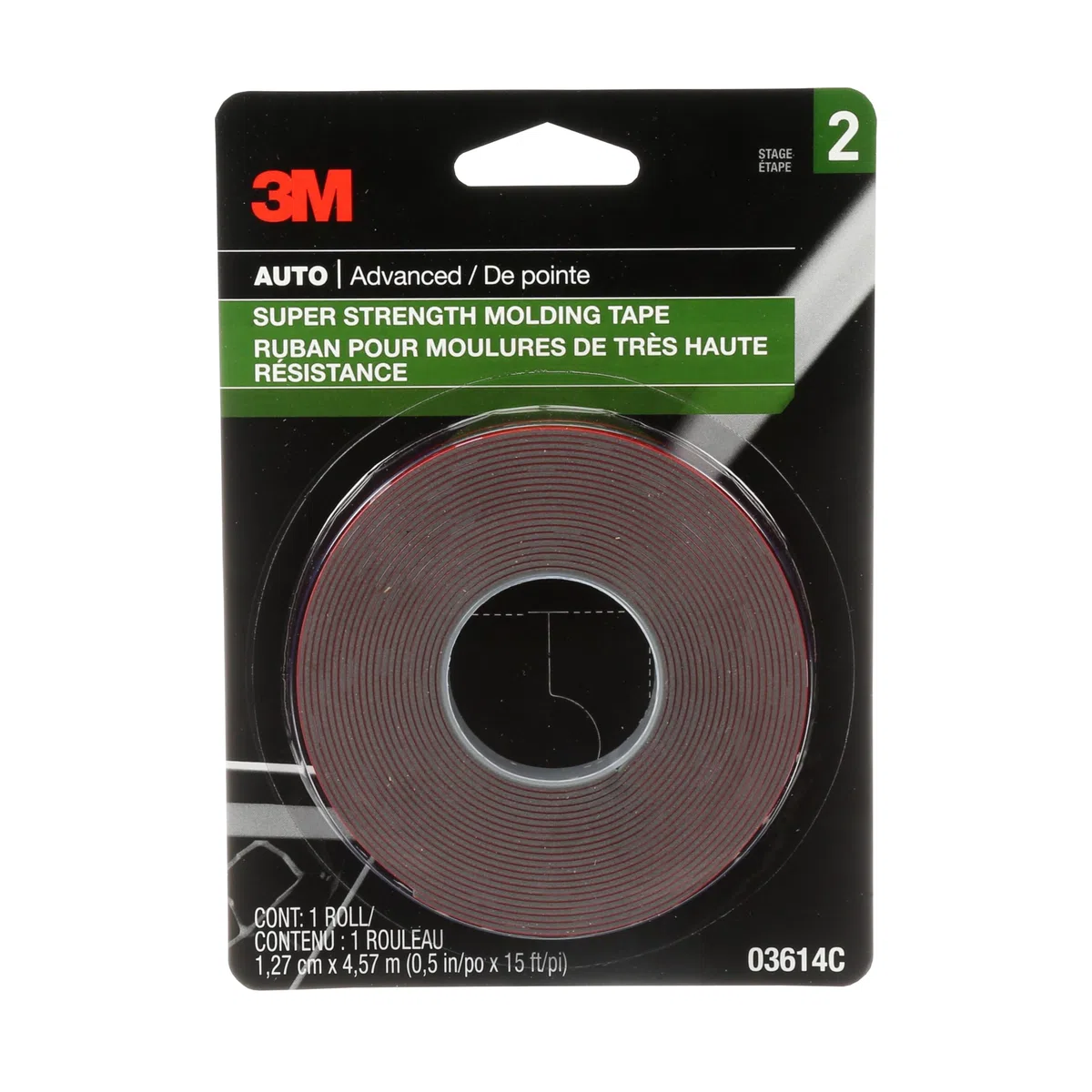 3M Super Strength Molding Tape .5" X15'-