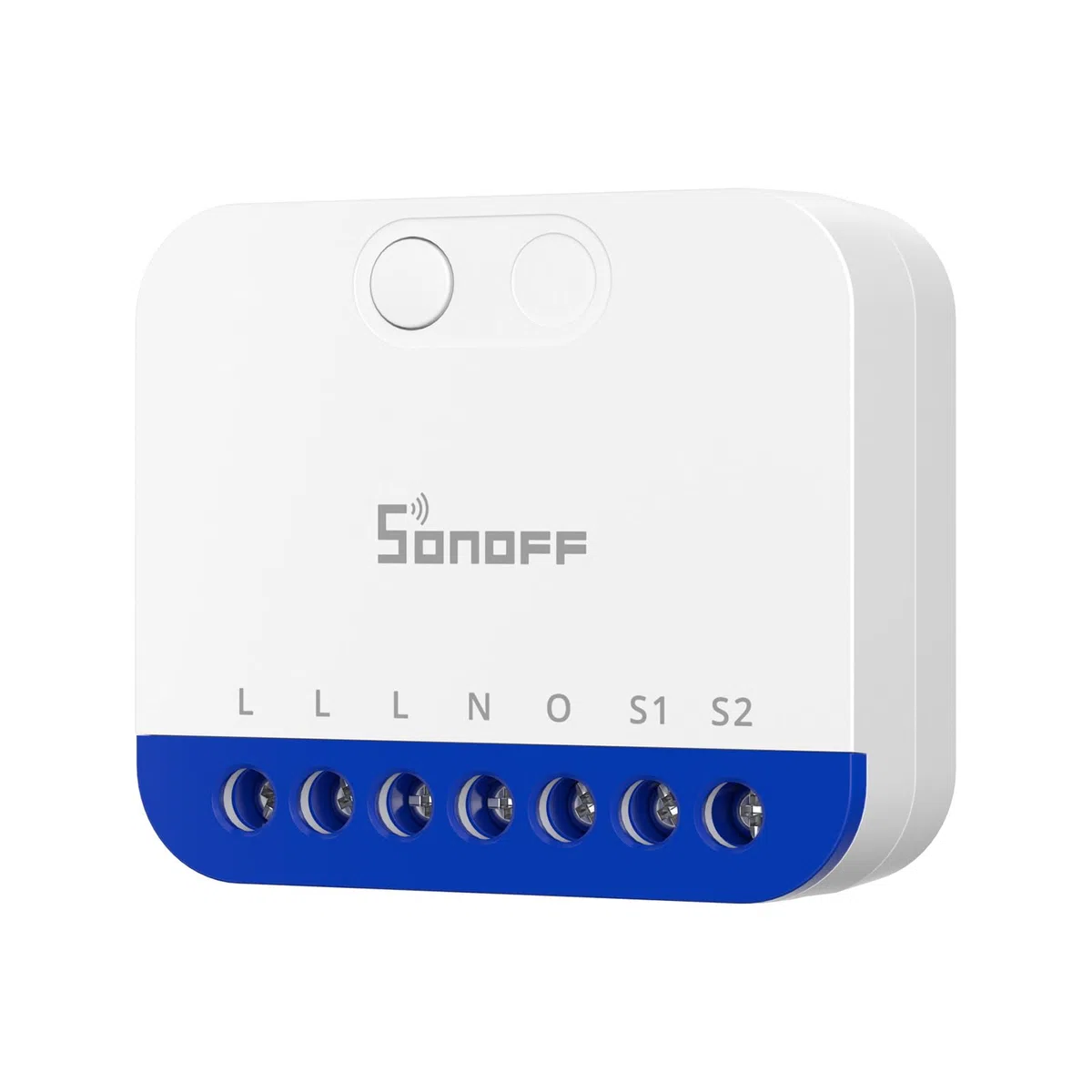 SONOFF MINI DIM WiFi Variatore per LED dimmerabili, trasformatori, lampade, alogene, filo neutro necessario, misurazione dell'energia, compatibile con Alexa, Google Home, Apple HomeKit