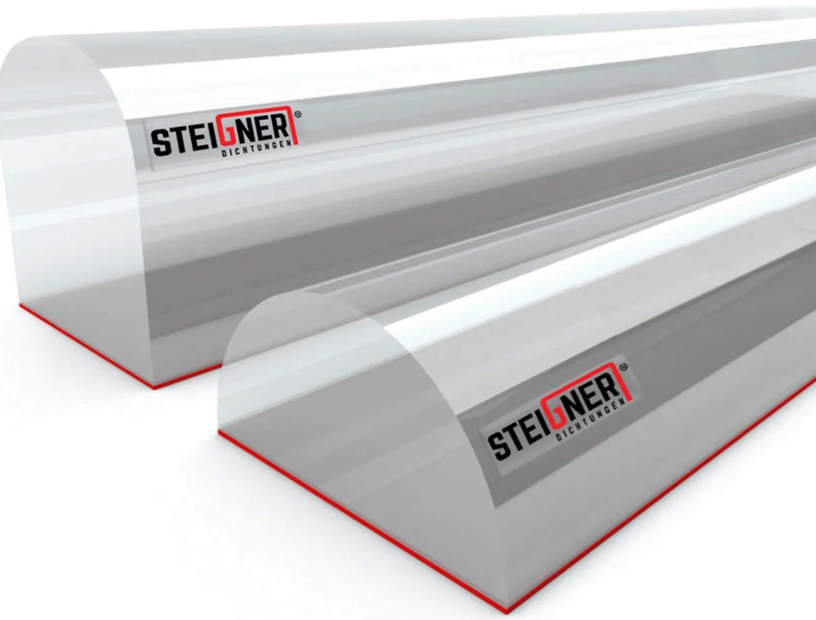 STEIGNER 80 cm Soglia Acrilica per la Cabina Doccia - SDD03 Altezza 10 mm - Protezione del Profilo Soglia Semicircolare Contro le Perdite d'acqua