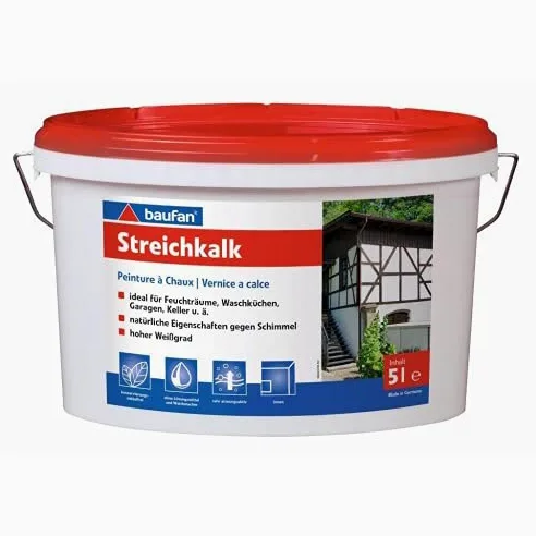 Baufan Calce da intonaco pronta all'uso 5 L | Pronta all'uso | Ottimo potere coprente | Resistente alle sbavature | Altamente traspirante