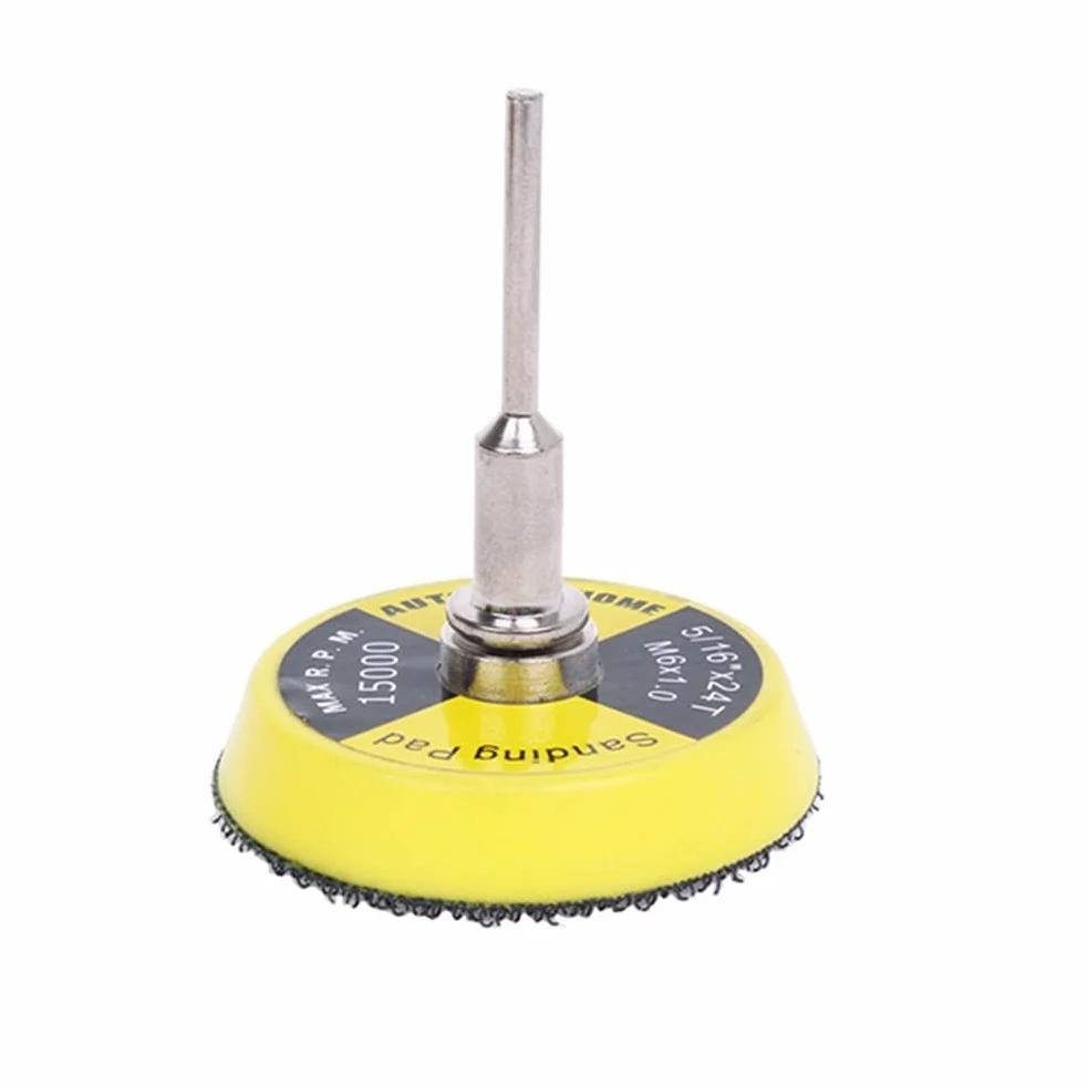 16pcs 2 pollici disco abrasivo spugna tampone per lucidatura 50mm diametro per Dremel 3000/4000 mini smerigliatrice auto ceretta gancio e anello utensile rotante, A