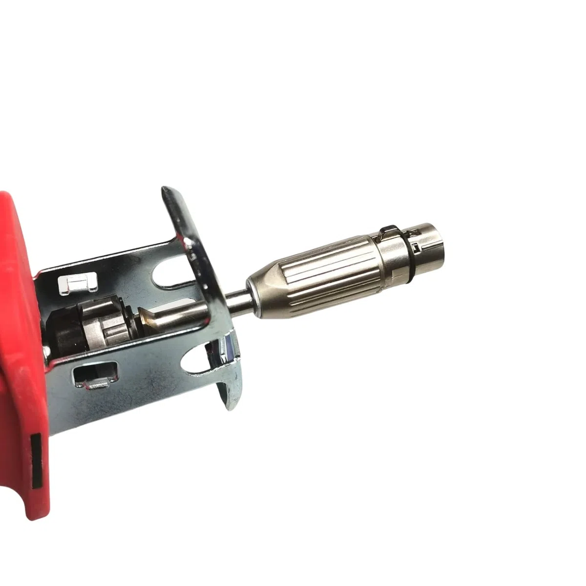 1x 3 XLR Connettore Seghe Adattatore Seghe Macchine Accessori Tre Spine Interfaccia Acciaio Inox