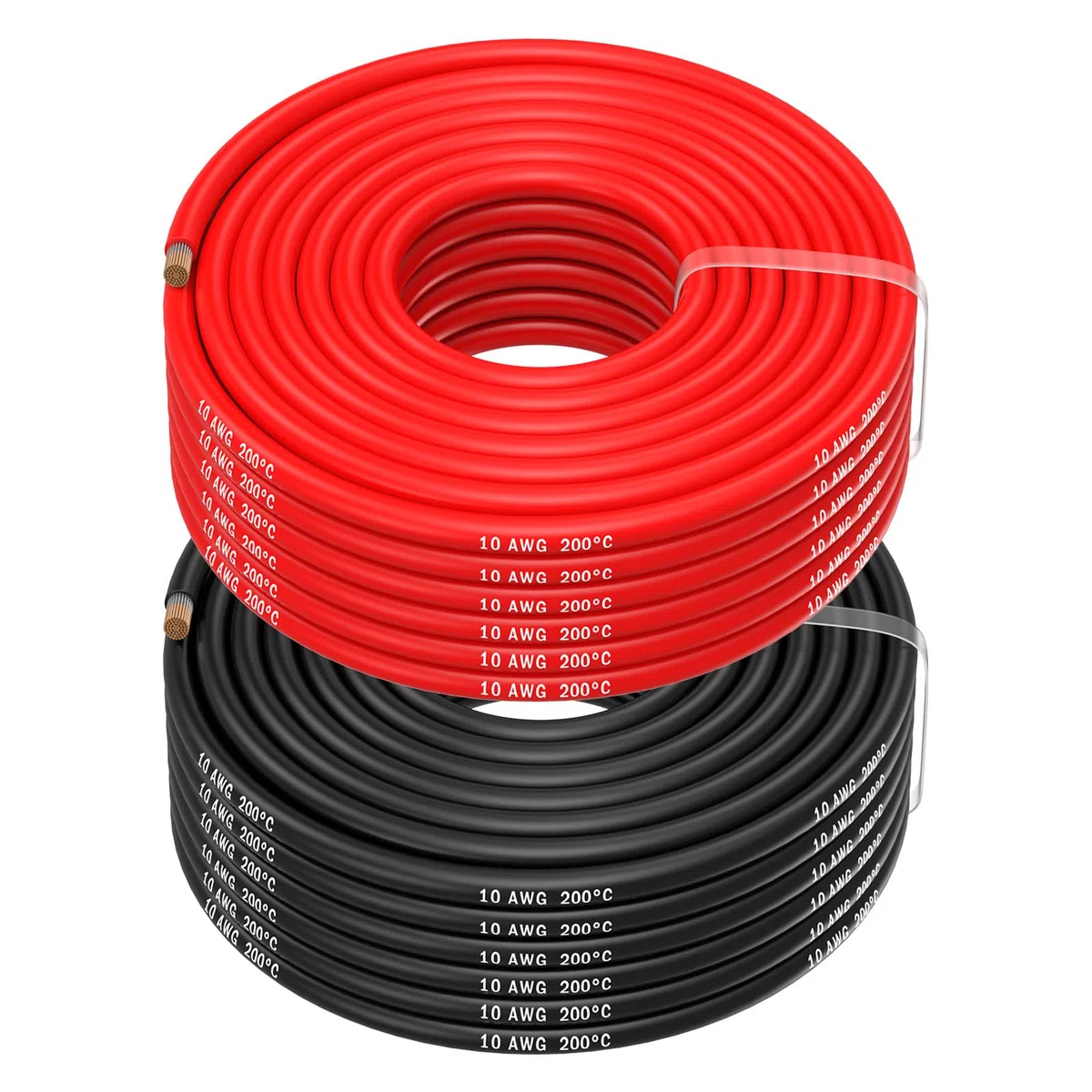 MMOBIEL Cavo elettrico a batteria, AWG 10, 6 mm², rosso e nero, 2,5 m, in silicone da 1050 fili nucleari per droni RC, aerei, camion, automobili, cavo morsetto batteria