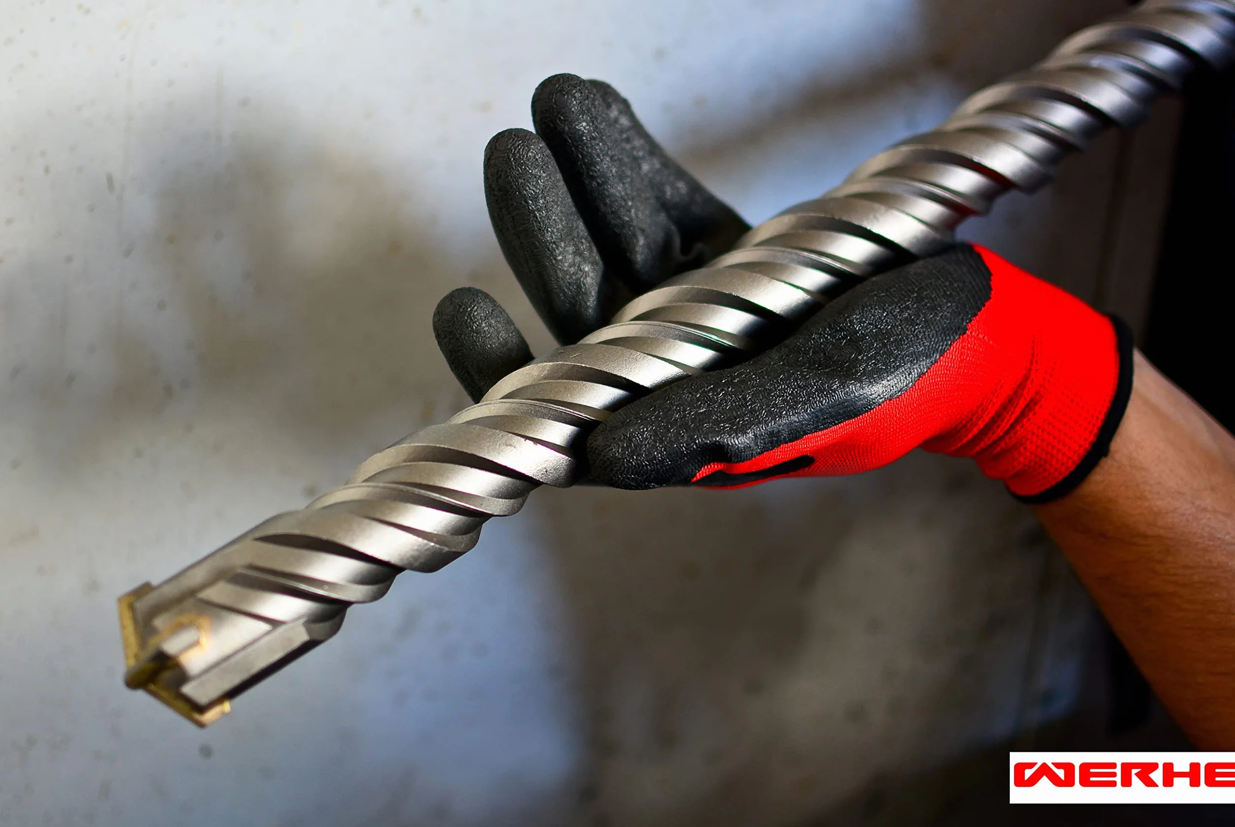 WERHE Punta da trapano per calcestruzzo SDS PLUS 20x600mm – punta a percussione per calcestruzzo e mattoni – 4 taglienti