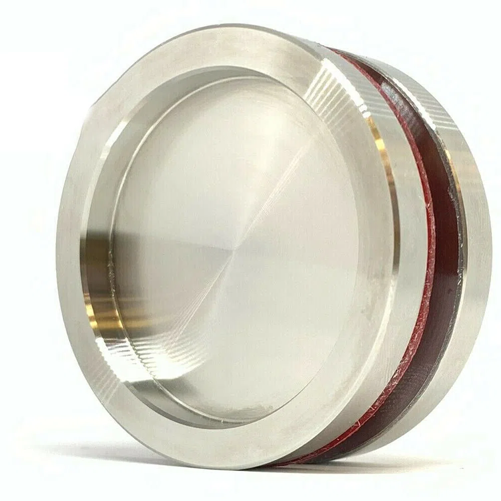 FIP, Coppia di Maniglie Tonde per Porte in Vetro, 5cmx5cmx6mm, con Adesivi 3M Inclusi, Acciaio Inox