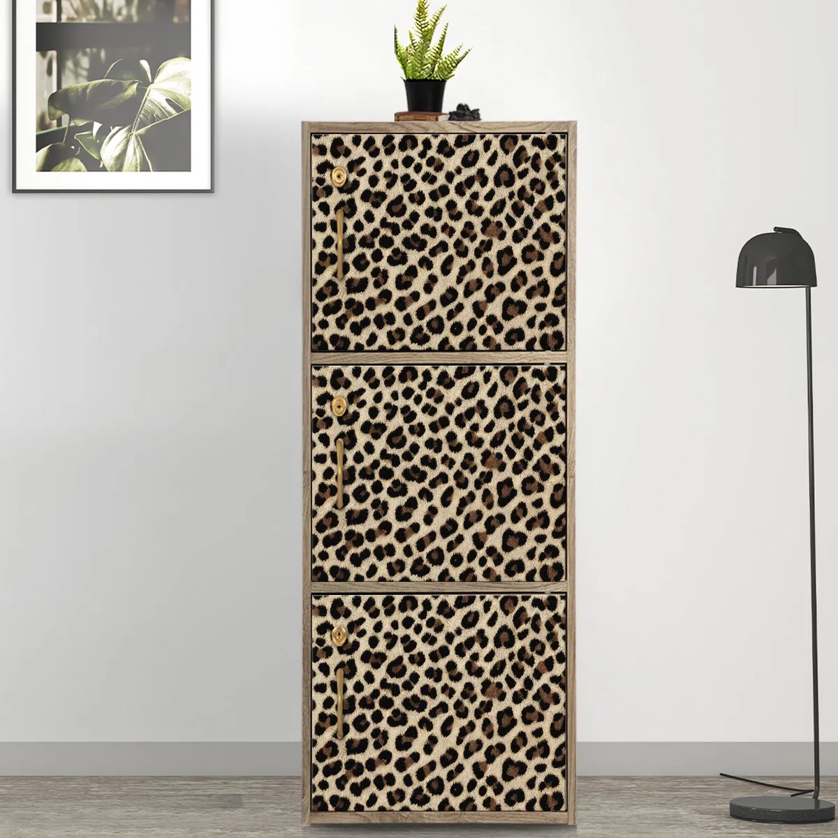Carta da Parati Autoadesiva Leopardata, 44 x 600 cm Carta da Parati Autoadesiva con Motivo Leopardato, Pellicola Adesiva per Mobili,Camera da Letto,Soggiorno,Bagno,Cucina