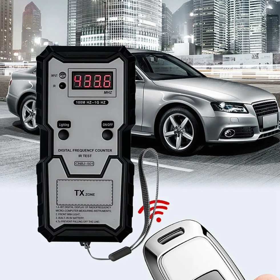 Strumento di misurazione elettronico digitale tester di frequenza di controllo remoto 'automobile ad alta precisione per veicoli automobilistici