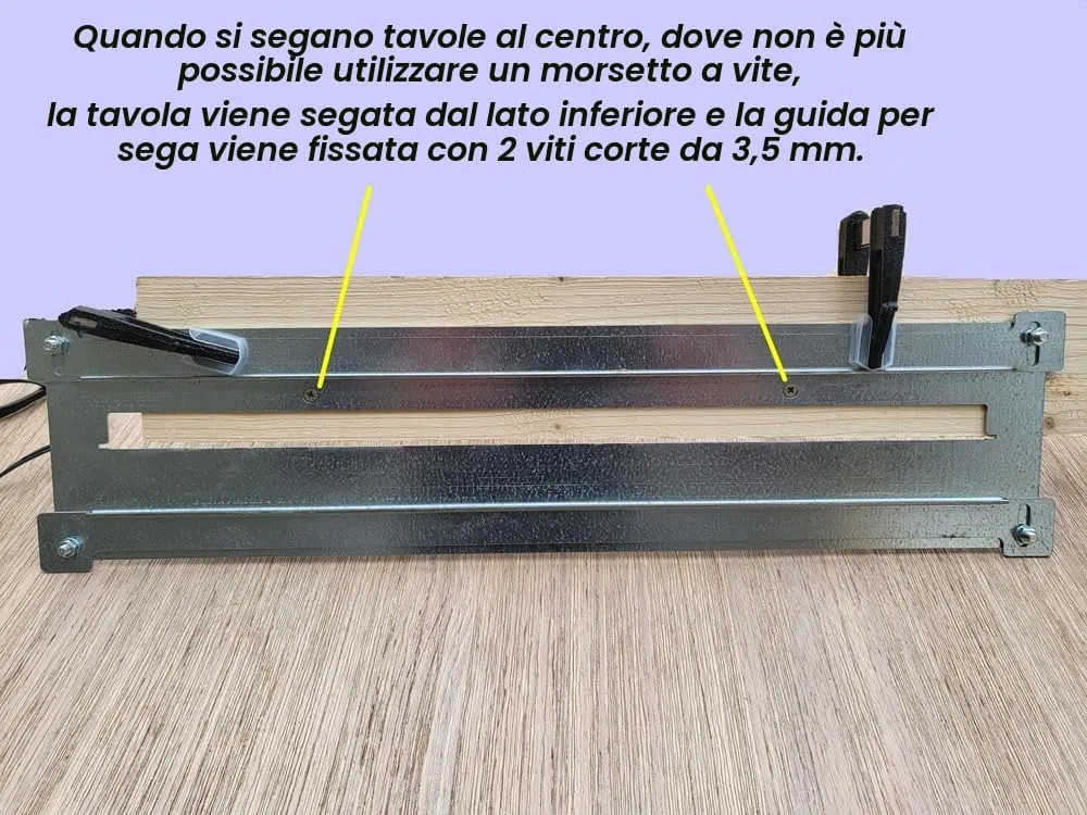 Adatto a tutti i seghetti alternativi, la rotaia guida definitiva per tagli di sega dritti e precisi