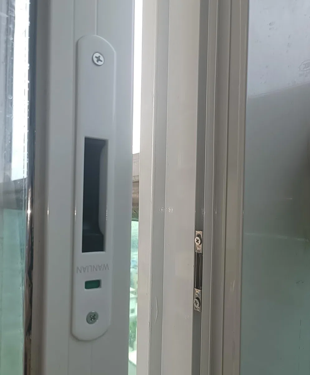 WANLIAN 2PCS serrature per porta scorrevole, moderna e semplice, per porte mobili in vetro, per tutte le porte e finestre mobili