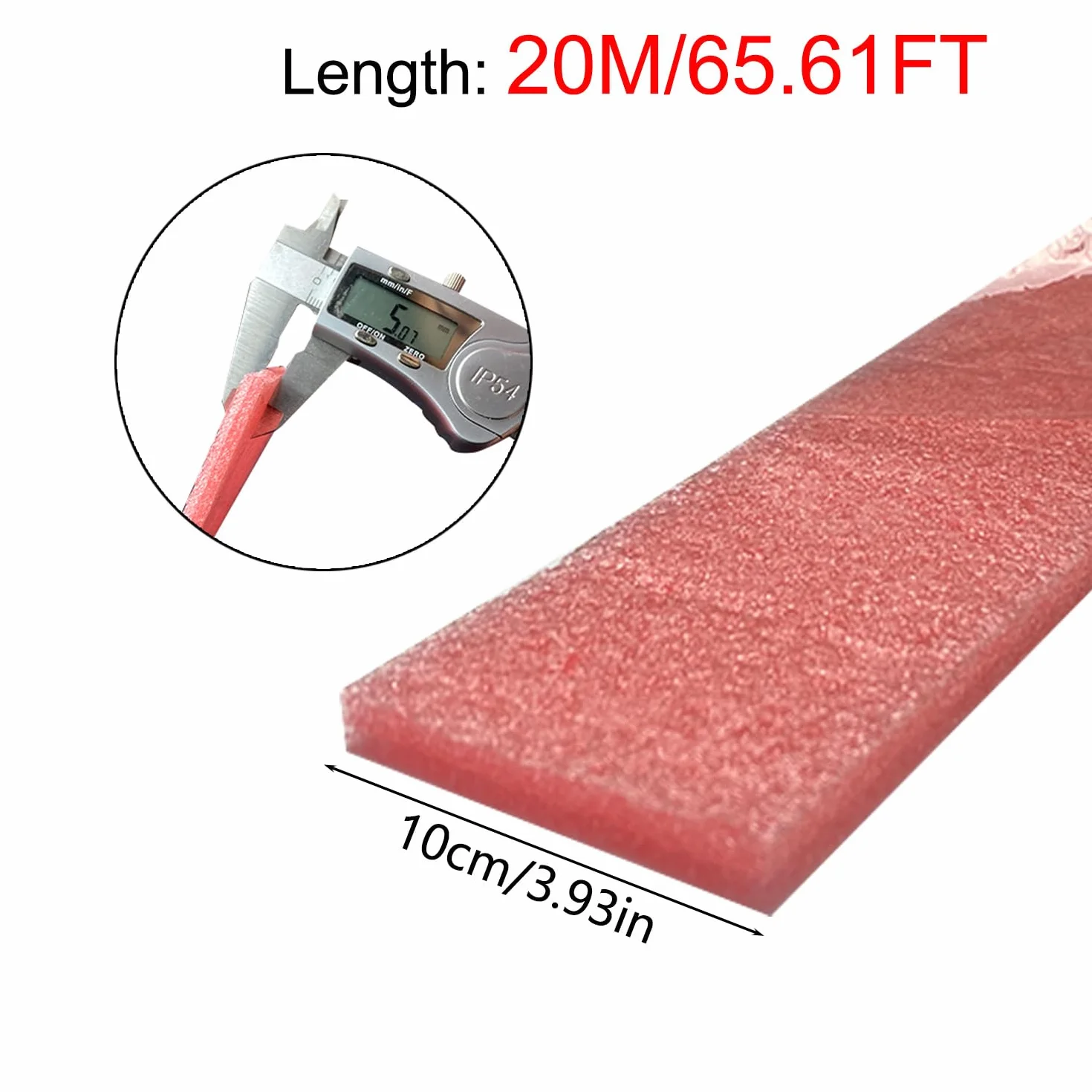 Strisce isolanti per Bordi Autoadesive 10cm Nastro per Giunti di Dilatazione Isolante per Bordi(10cm)