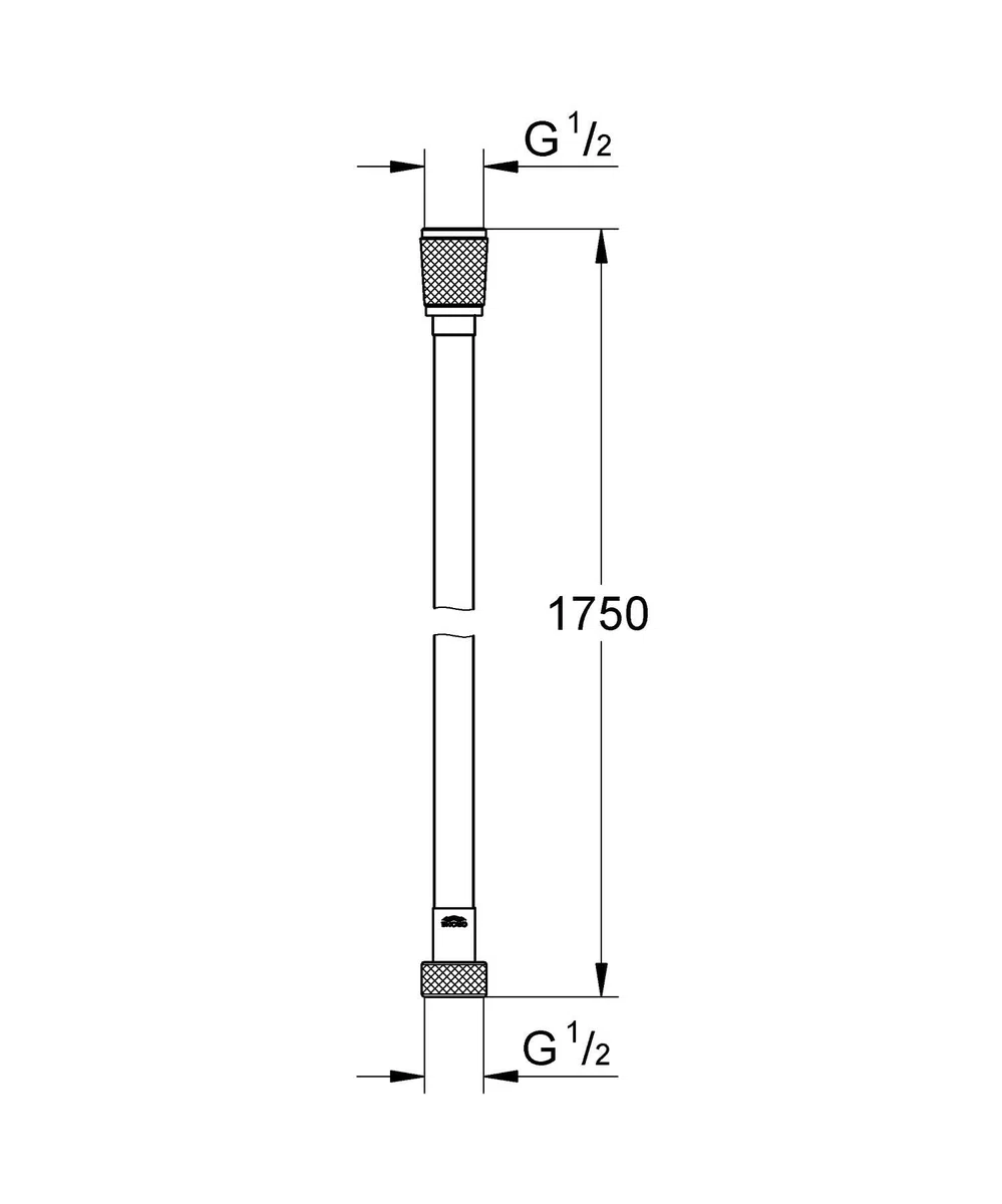 GROHE QUICKFIX VitalioFlex, Flessibile doccia, 1750mm, In metallo, 27506001