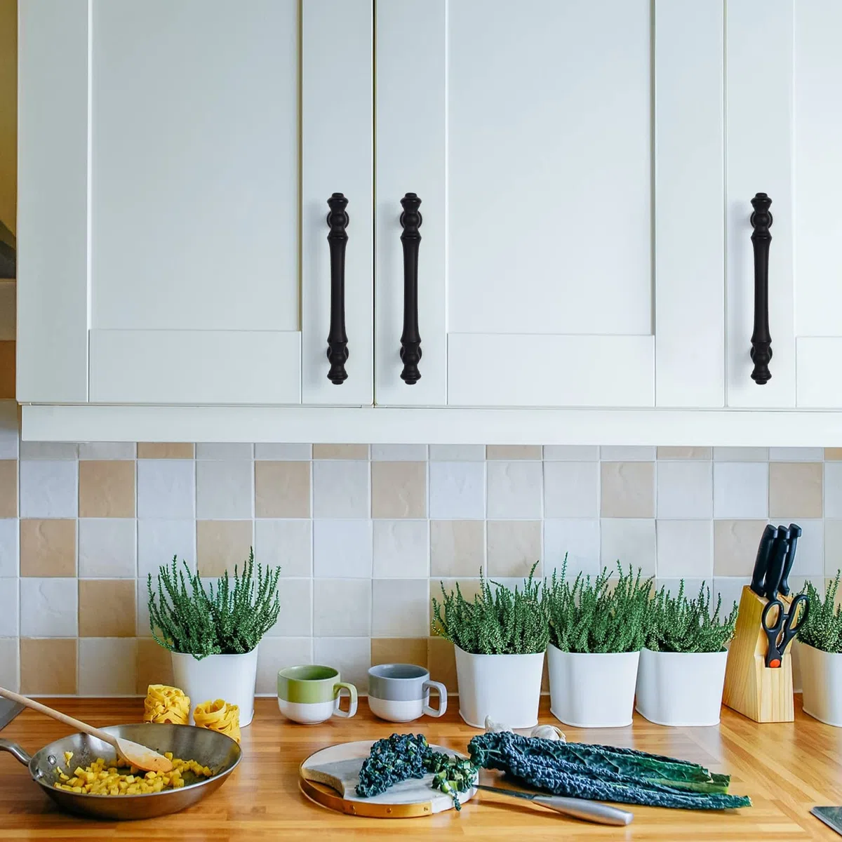 9BUILD 6 Pezzi Nero Distanza fori 96mm Maniglie per mobili da cucina maniglie per mobili maniglie cucina Maniglie per Armadio Maniglie per Mobili Moderni Maniglie Armadio EU0040