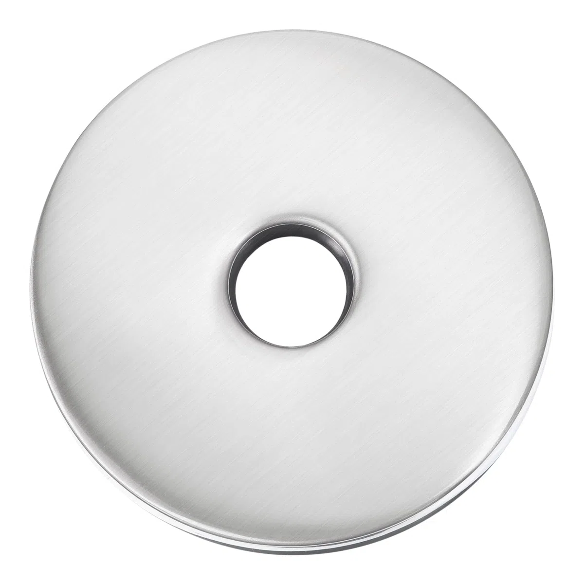 QUARKZMAN Flangia Braccio Doccia Rotonda, Piastra Copertura Acciaio Inossidabile 3.5", Piastra Copertura Lavello per Coprire Spazi e Fori, per Tubi Standard Diametro 20mm Argento Spazzolato