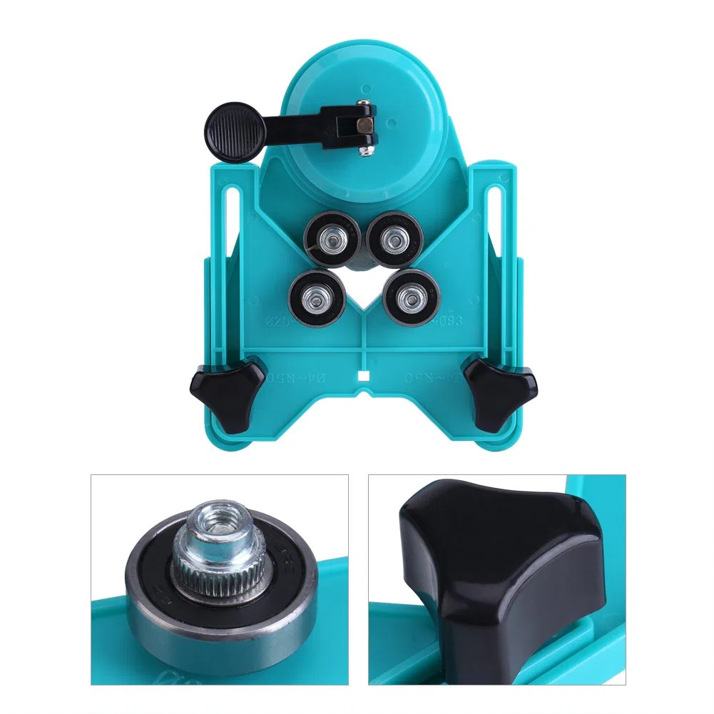Localizzatore di fori per piastrelle, guida per a tazza regolabile da 4 mm a 80 mm Localizzatore di base per ventosa per marmo in vetro ceramico