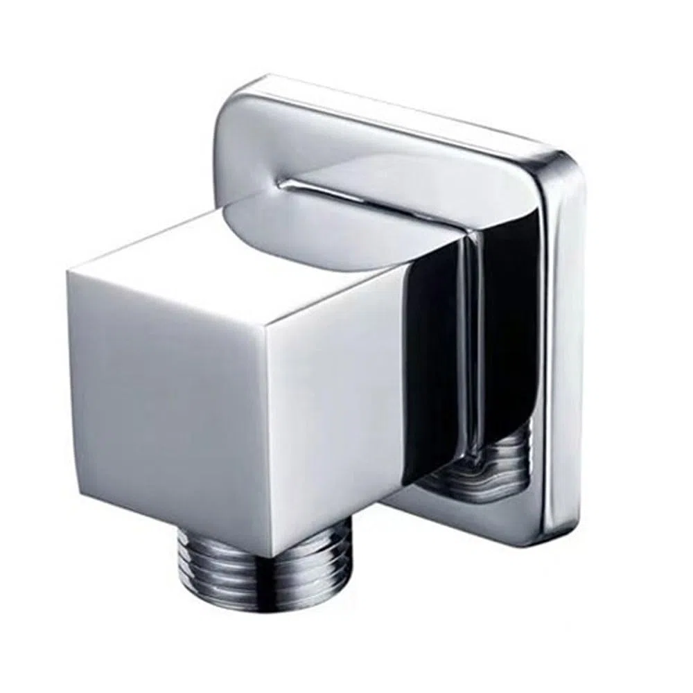 Raccordo a gomito da parete in ottone massiccio, G1/2 "uscita a gomito per doccia a mano, 1/2" Union Water Outlet per bagno doccia
