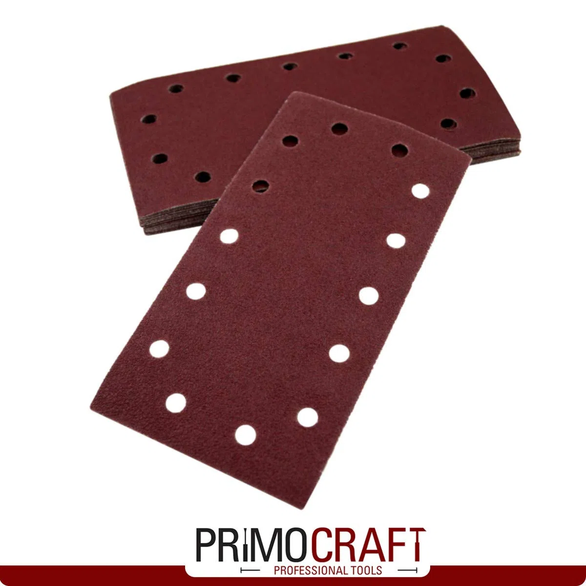80 fogli di carta vetrata, 115 x 230 mm, per levigatrice orbitale, 14 fori, con a gancio e anello, grana 40/80/120/180/220, set di 80 fogli abrasivi