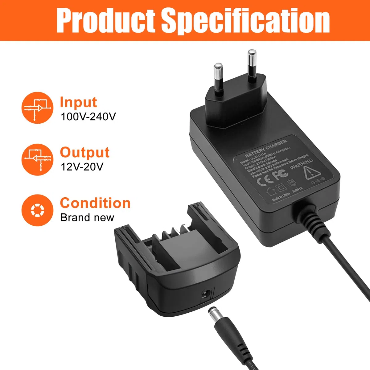 ENERGUP 18V/20V Caricatore di Ricambio per Black e Decker Batteria 18V BL2018 LBXR20 LBXR20B LBX4020 BL1518 BL4018