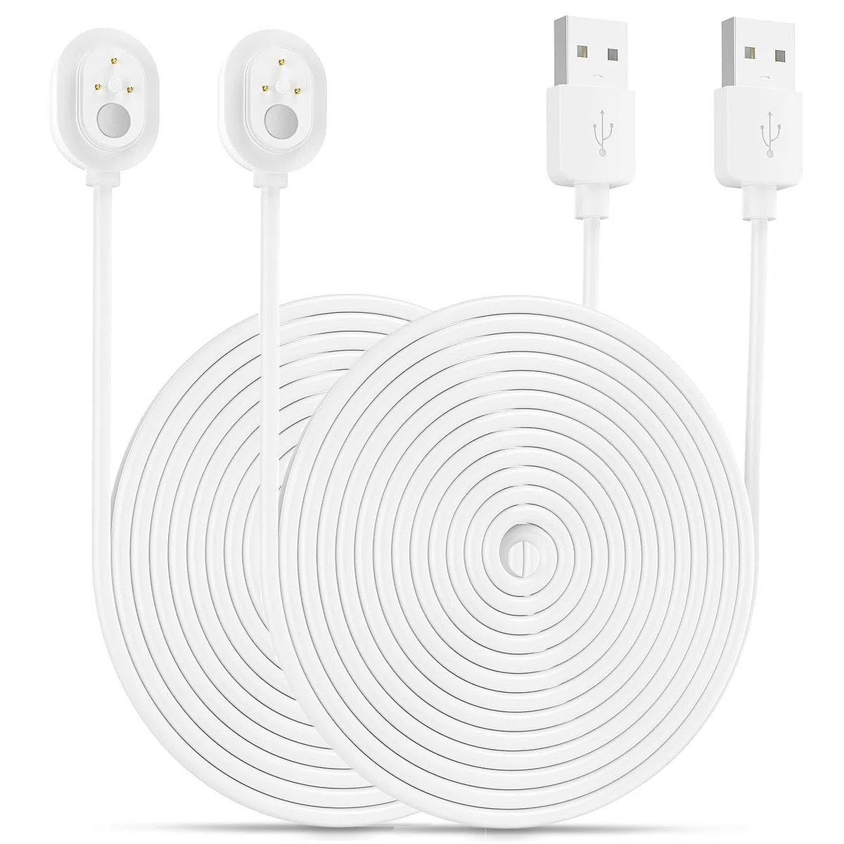 BECEMURU Arlo Ultra/Arlo Pro 3 Cavo di ricarica Cavo magnetico resistente alle intemperie per Arlo Ultra/Arlo Pro 3 Camera (Bianco) (30ft/9m, 2 Pacco)