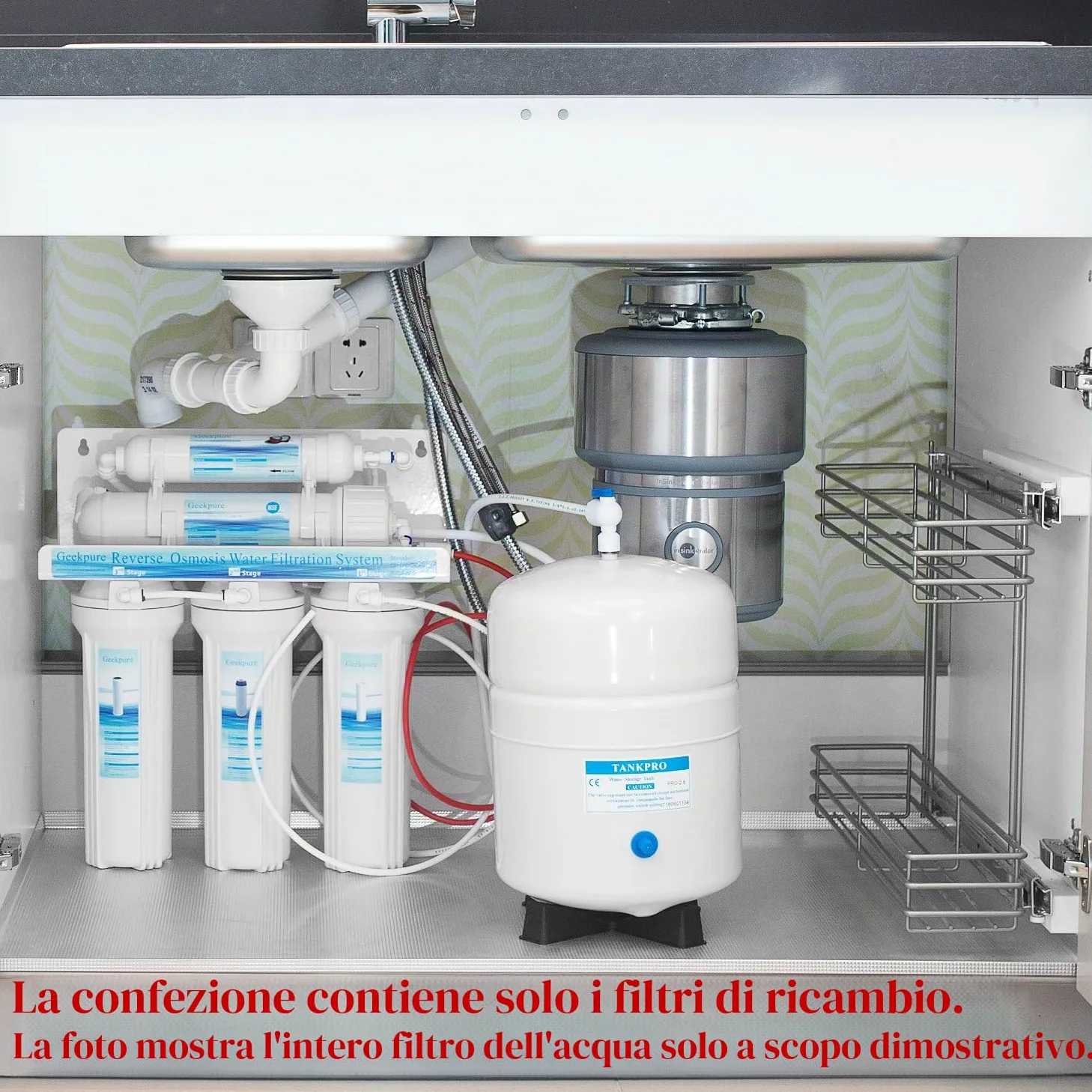 Geekpure Universale Compatibile 75 GPD osmosi inversa Membrana Replacement-NSF Certificated elimina Il 98% dei contaminanti in Acqua (1)