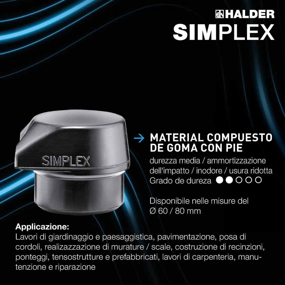 Halder USA - Inserto frontale di ricambio Simplex (3202.26)