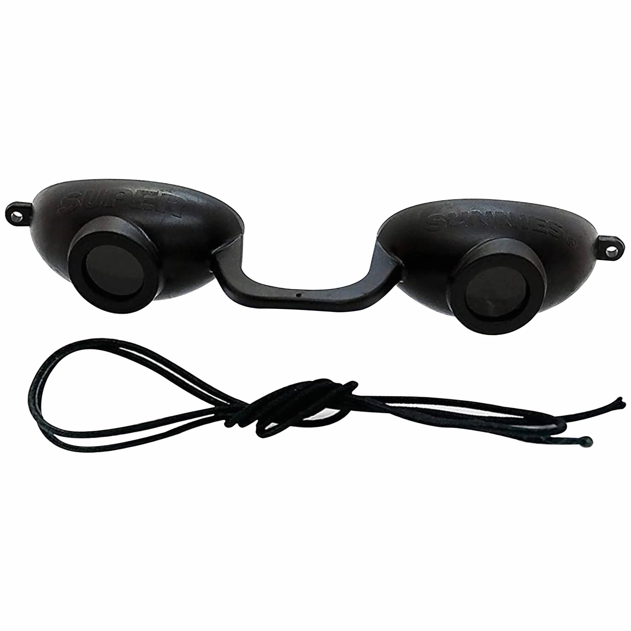 Super Sunnies EVO FLEX Sunnies Flessibile Tanning Bed Goggles Eye Protezione UV Black Glasses... by