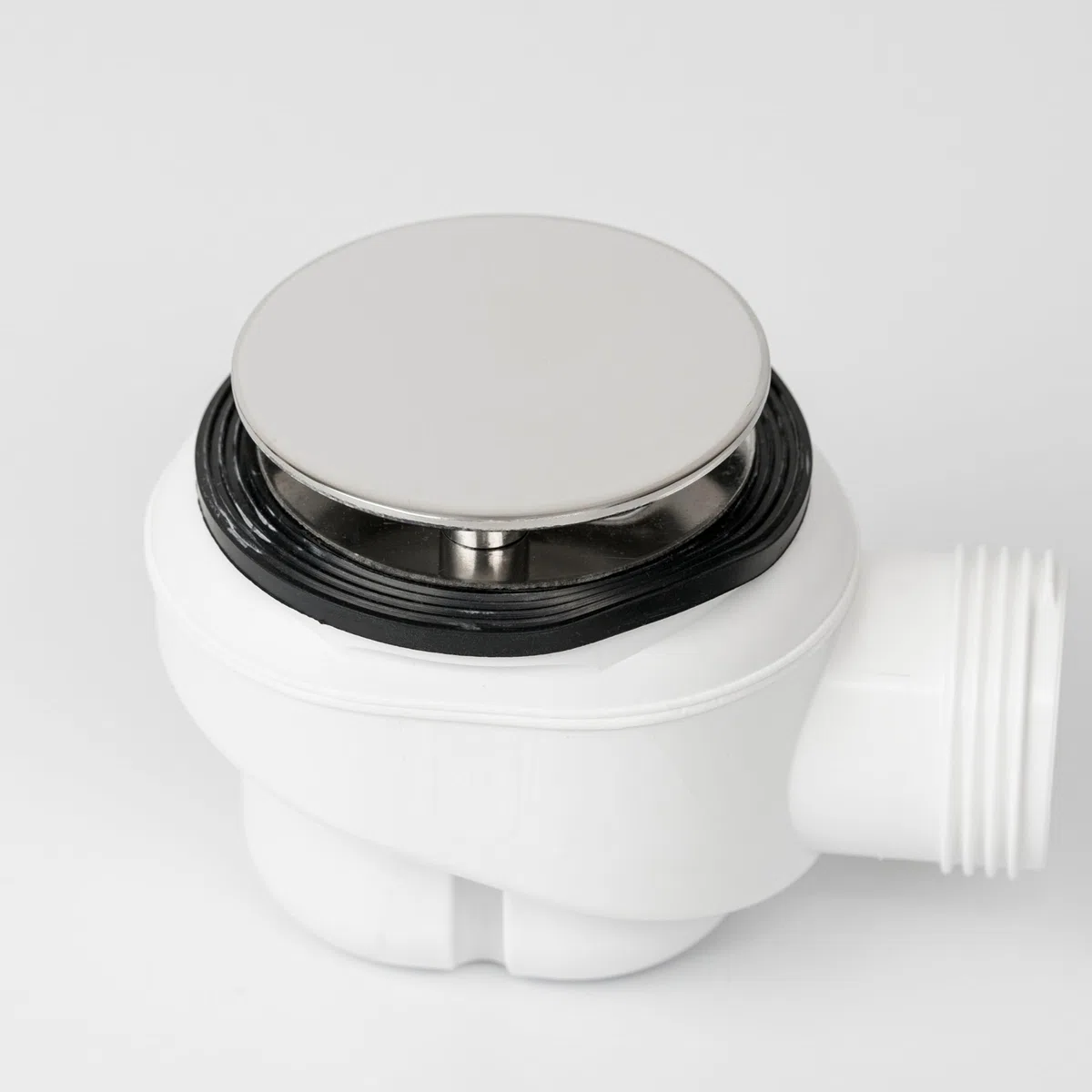 Coperchio in acciaio inox per scarico doccia, Ø 75 mm, compatibile con il set di scarico Viega Domoplex, sostituisce il modello 6930.0, per piatto doccia con foro di scarico Ø 52 mm, coperchio doccia