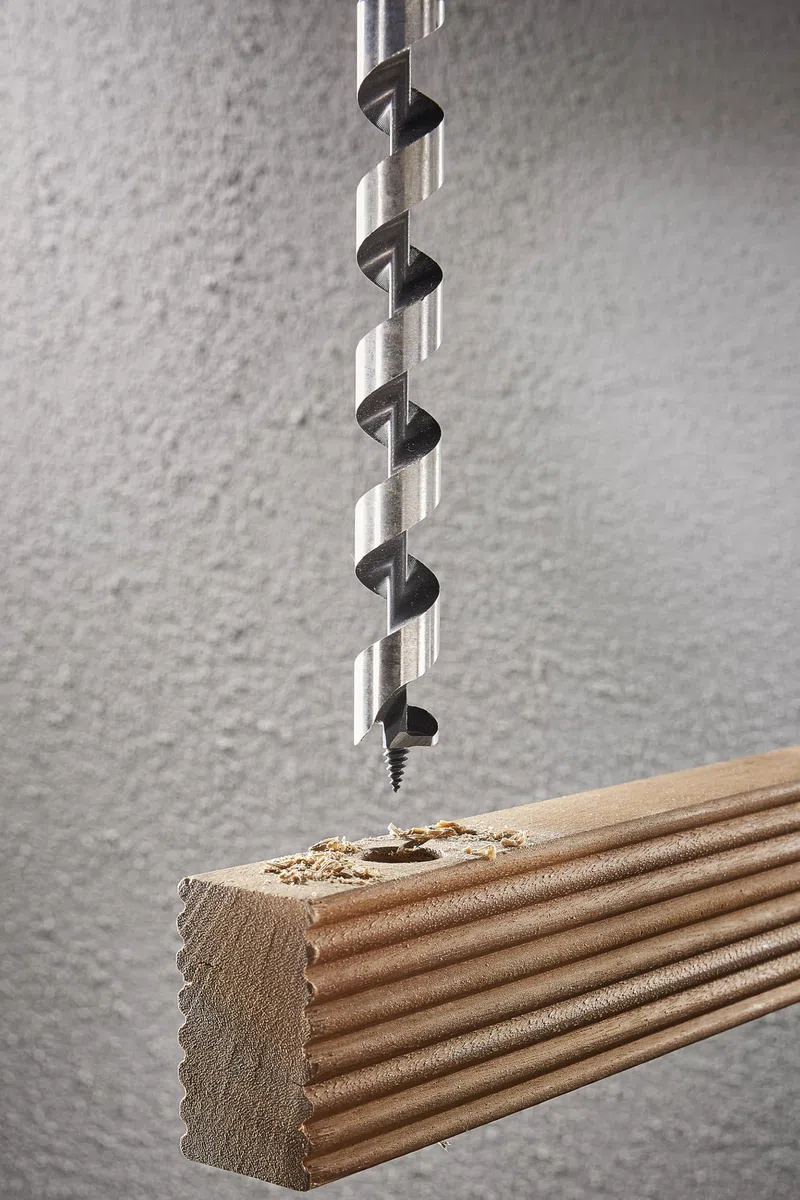 wolfcraft Punta per travi, codolo esagonale, Ø 20 mm I 7675010 I Per forare le travi di legno