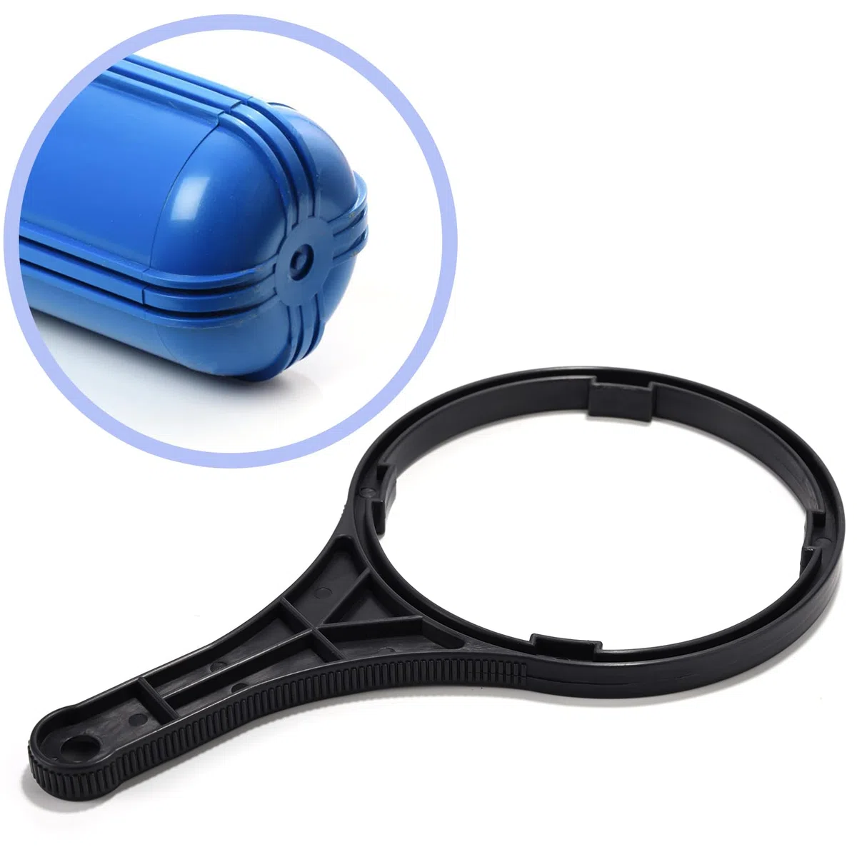 Lyreh Chiave Resistente per Filtro Acqua Big Blue, 15,9 cm Diametro Interno Apri per Sistemi di Filtrazione Domestica 4,5"x10" o 4,5"x20"